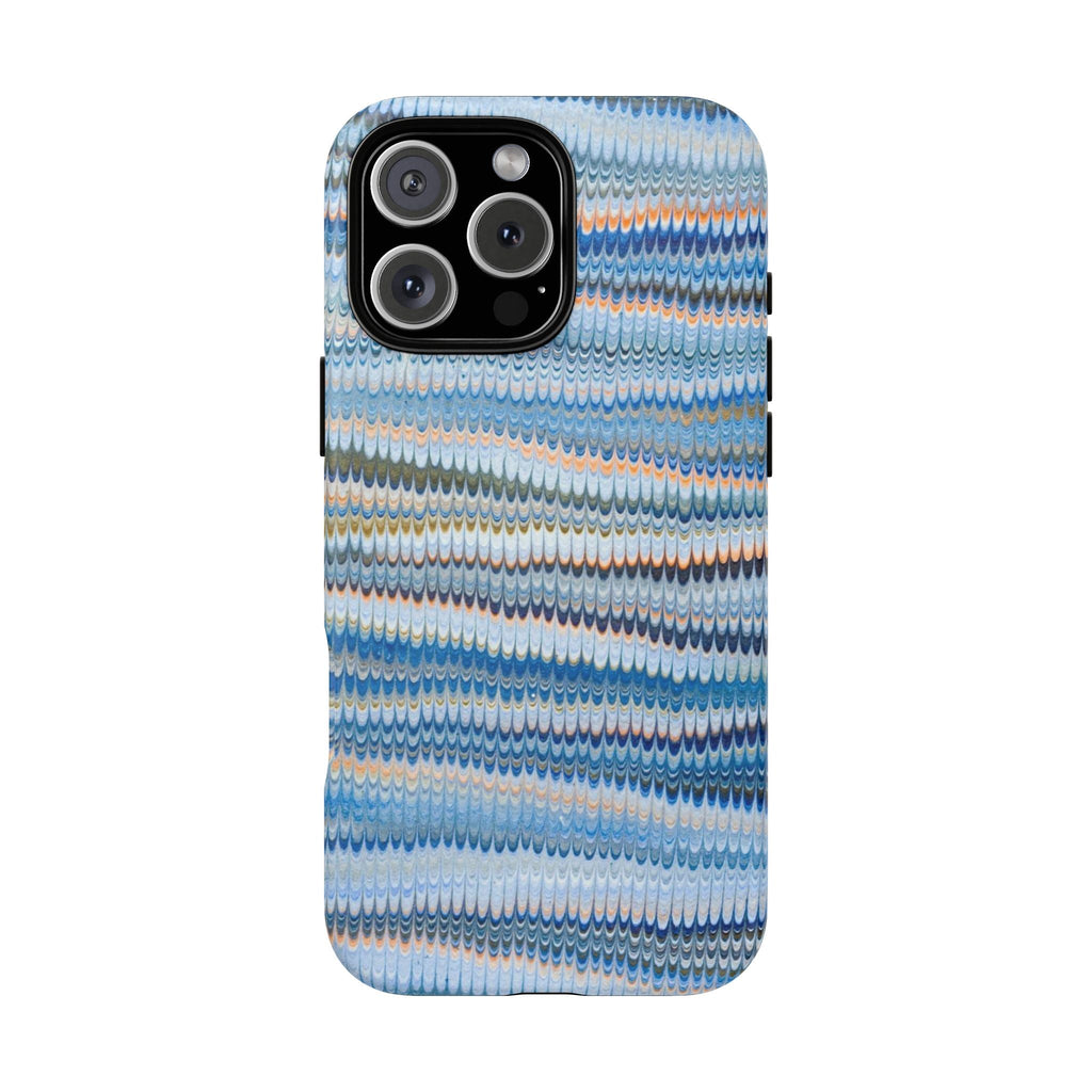 Blue Marbled Phone Cases iPhone + Samsung - all models, Vintage Marbled Design - Tough Cases