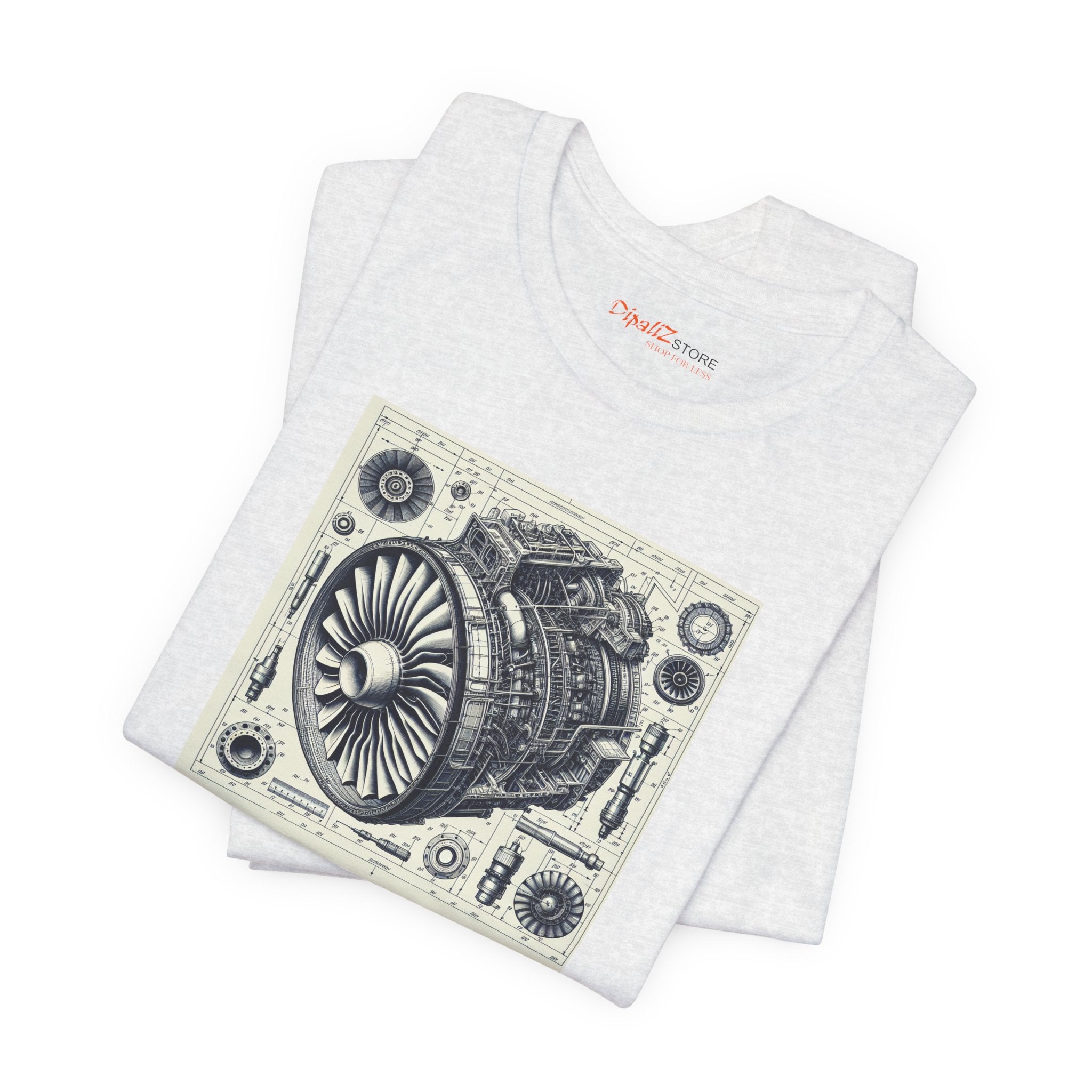 Aircraft Engine Turbine Tee - Unisex Jersey Short Sleeve - DipaliZ