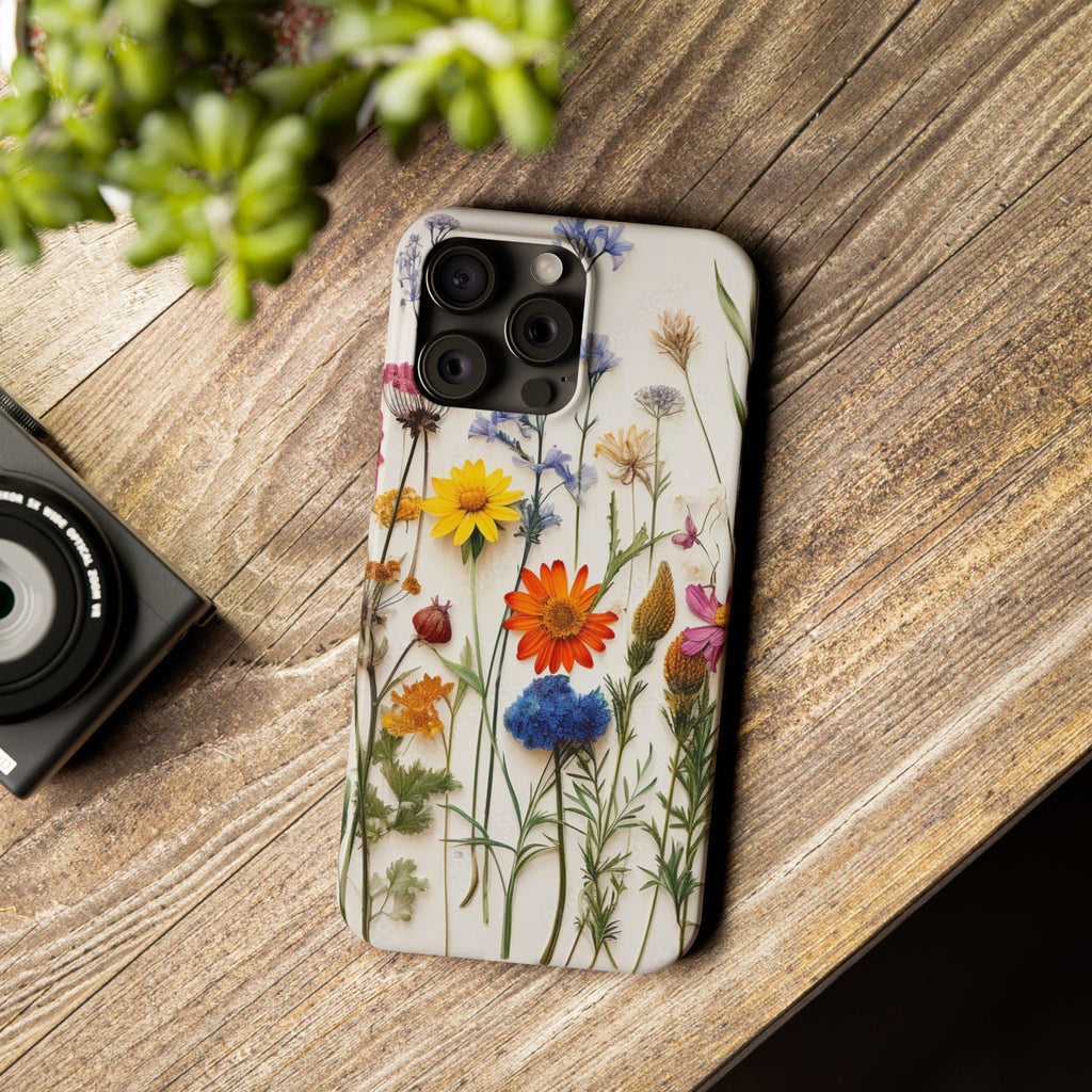 Floral Phone Cases, Pressed Flowers Design, iPhone 17 Case, Botanical Phone Accessories
