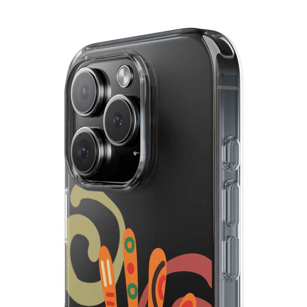 Clear Cases Colorful Hand Print design
