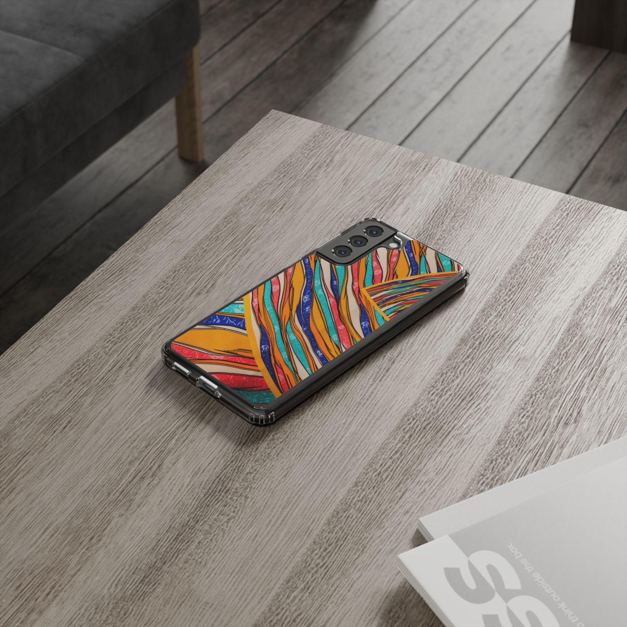 Clear Cases Stripes of  Powerful Colors