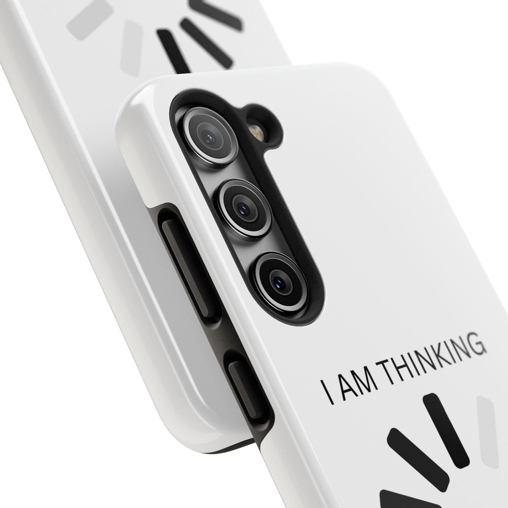 I Am Thinking To Much Text Printed Tough Phone Cases