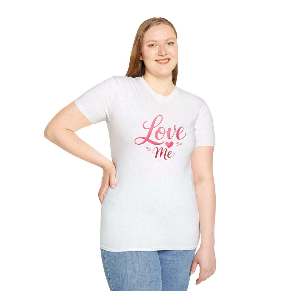 Love Me T-Shirt - Pink Script Valentine’s Tee