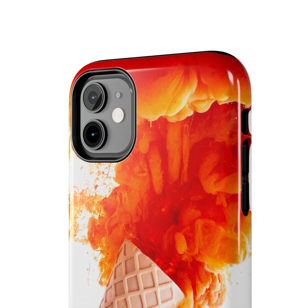 Ice Cream With Flame Of Colors Tough Phone Cases