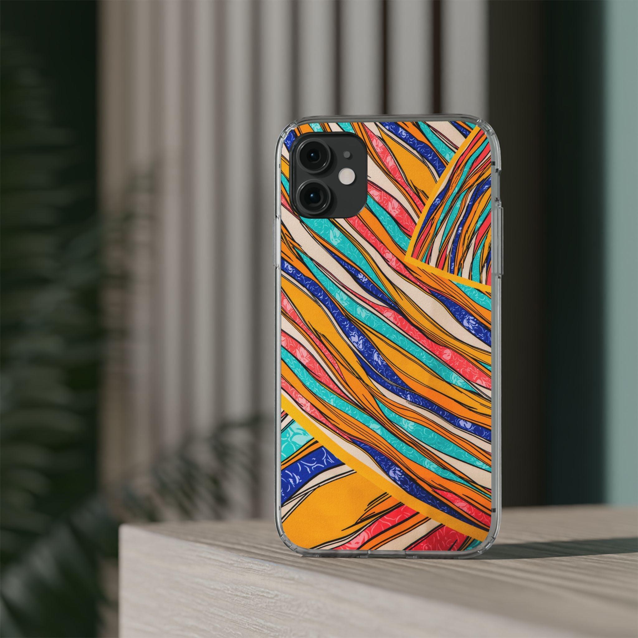 Clear Cases Stripes of  Powerful Colors