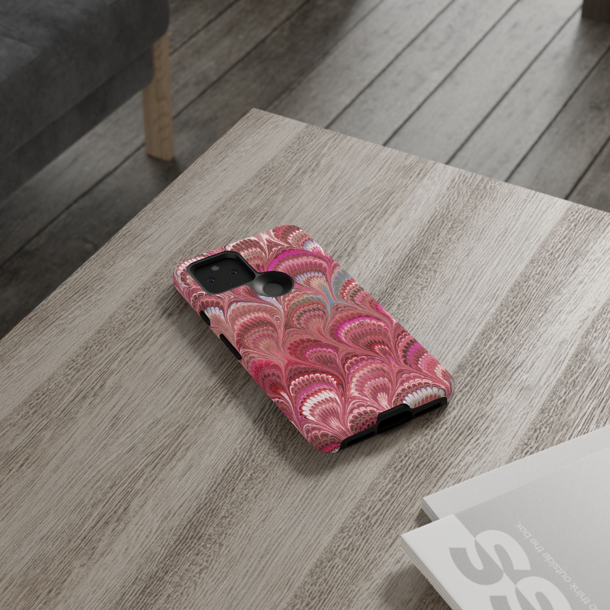 Shades of Pink Marbled Phone Case —  Dual Layer - Tough Protective Phone Cover