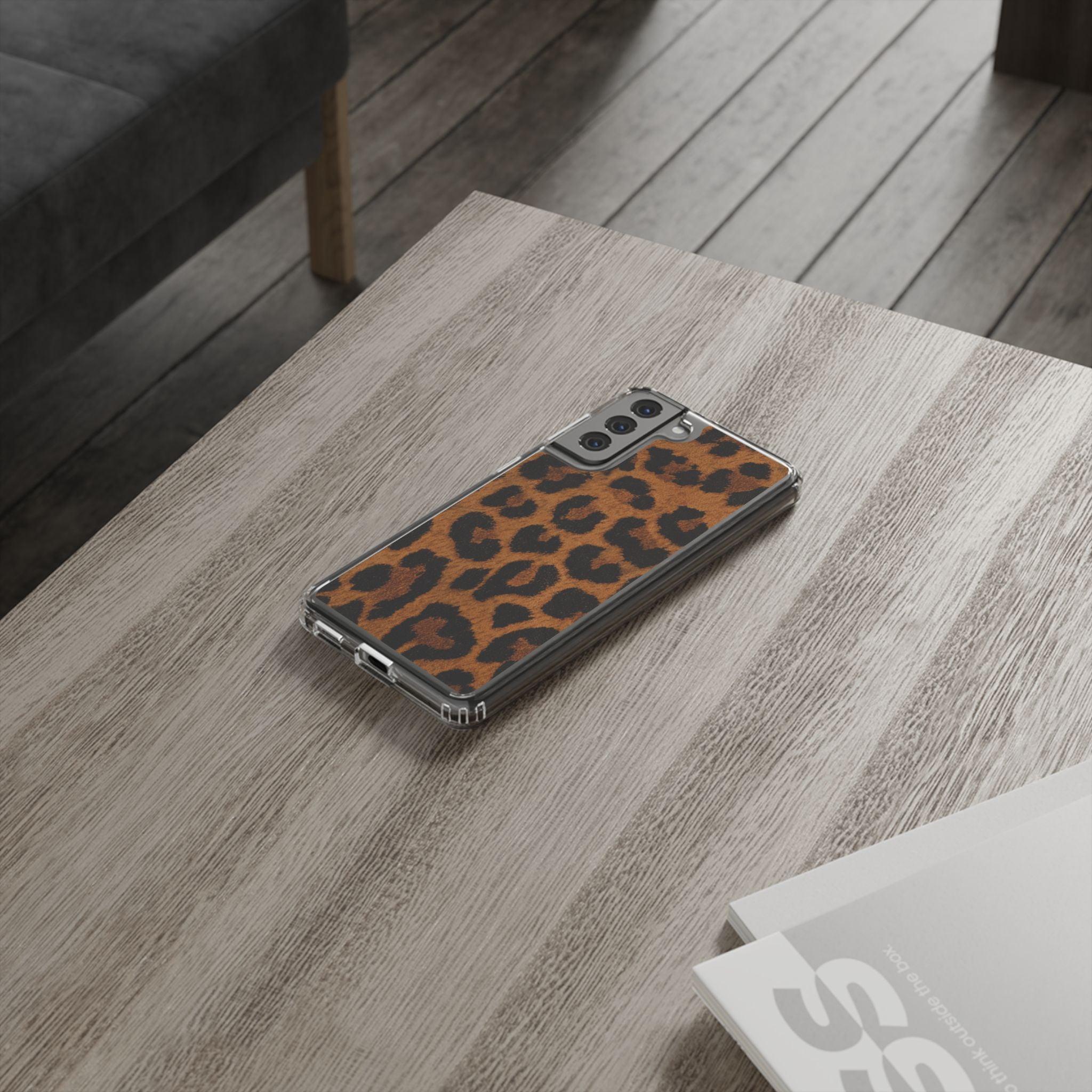 Clear Cases Cheeta Print