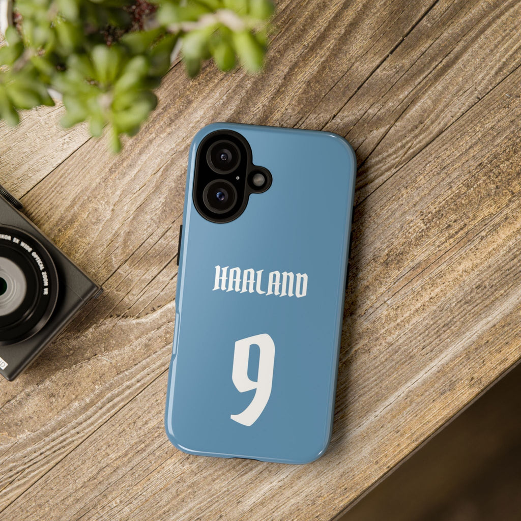 Erling Haaland PowerStrike – Rugged Dual-Layer Protection & Slim Profile | Compatible with iPhone 8 to 16 Pro Max & Samsung Galaxy S10 to S25 Ultra