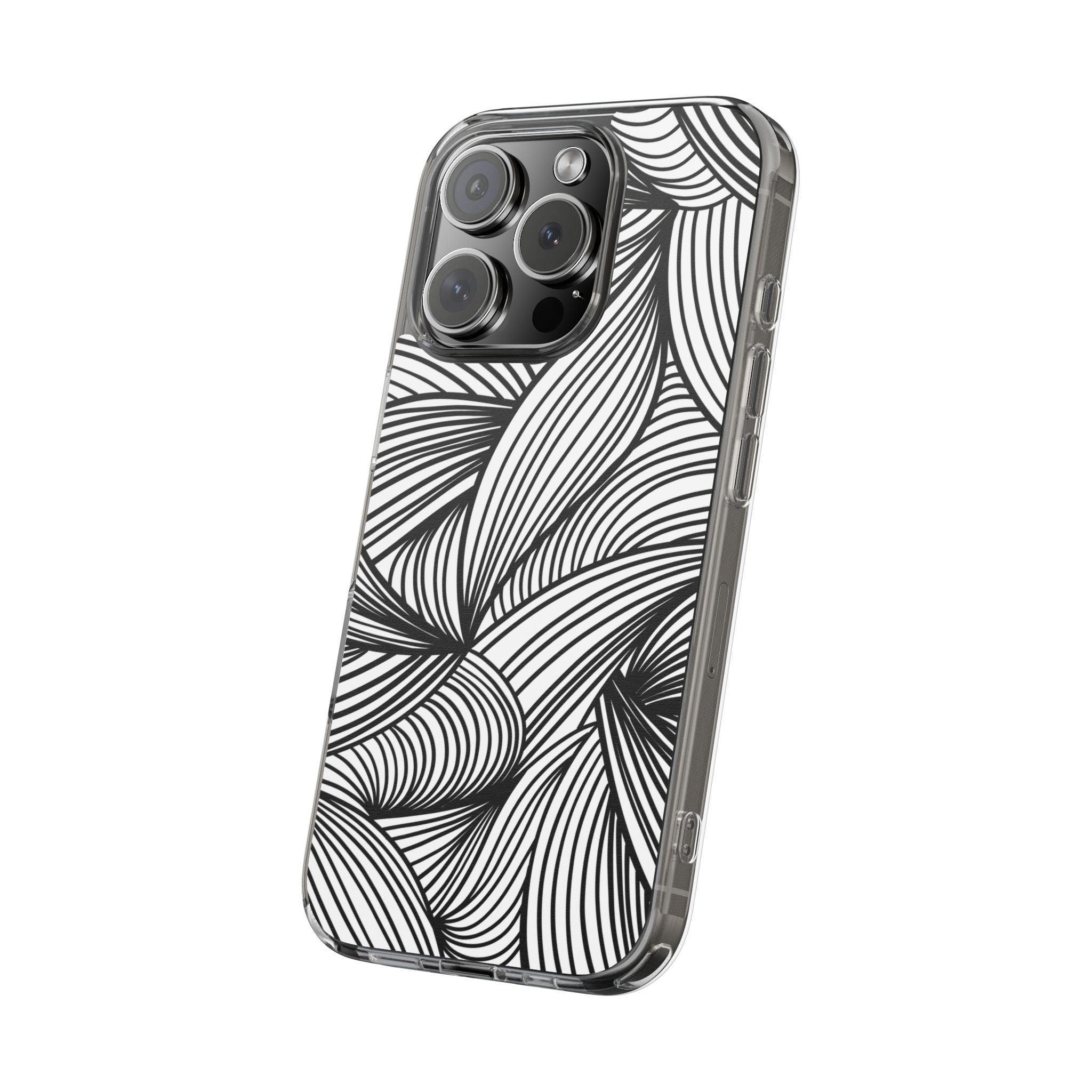 Black and White Illusion Clear Cases