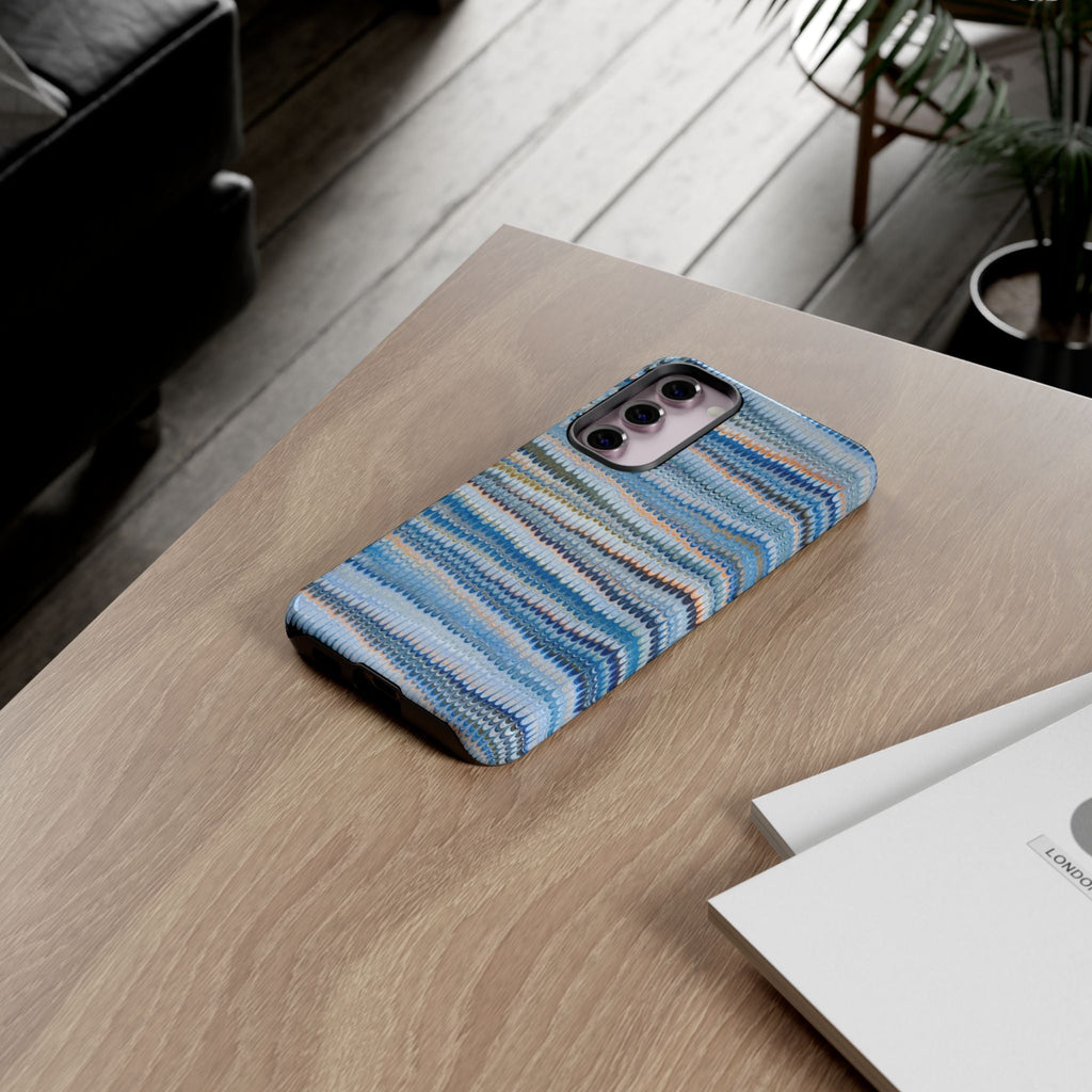 Blue Marbled Vintage Marbled Design - Tough Cases