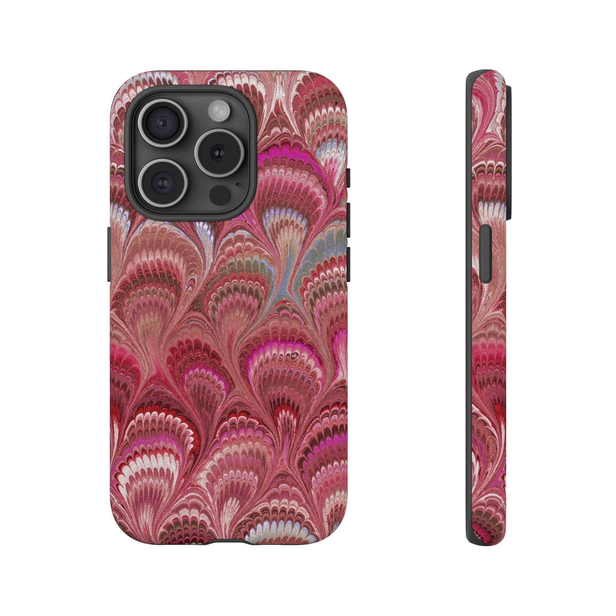 Shades of Pink Marbled Phone Case —  Dual Layer - Tough Protective Phone Cover