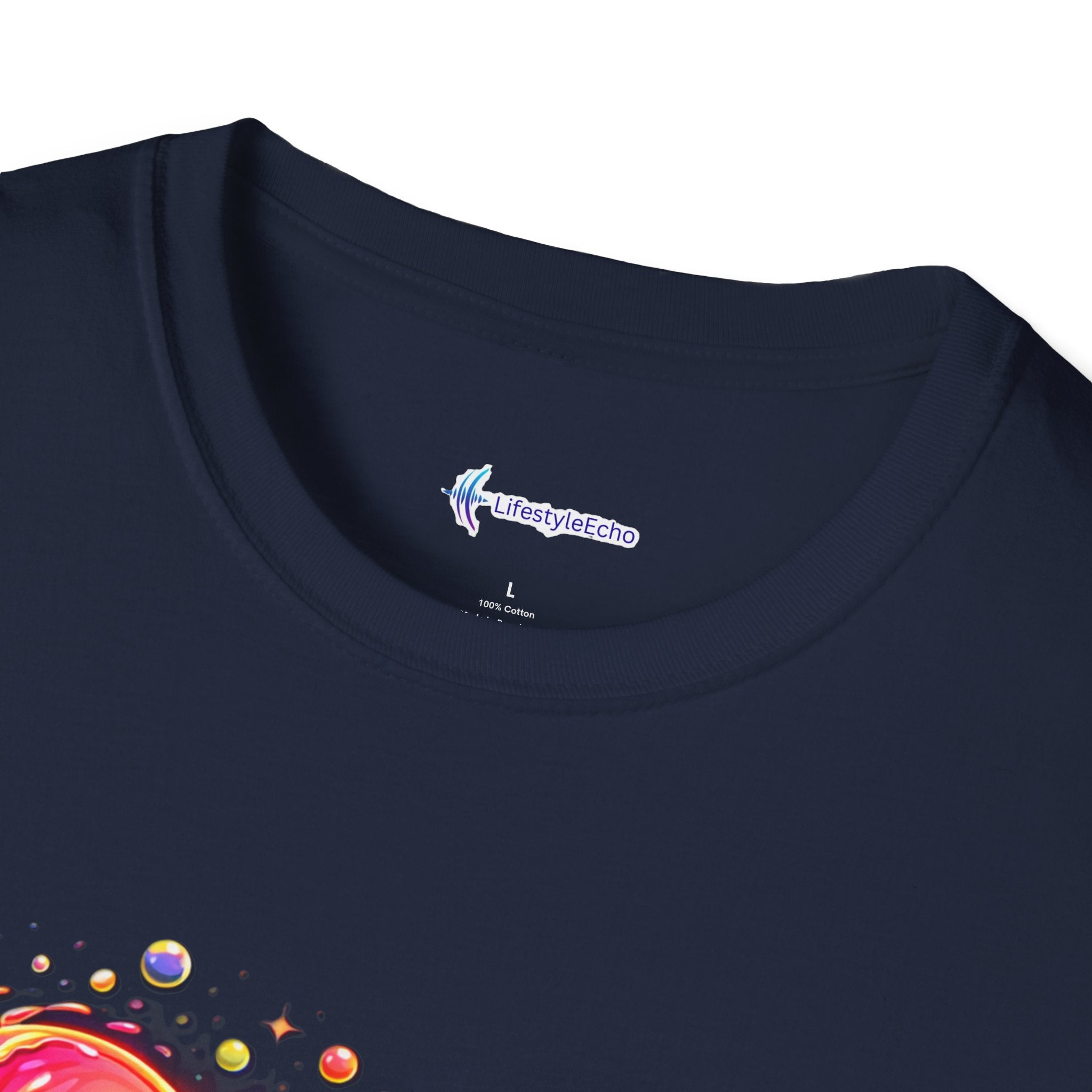 Melting Hearts Tee - Vibrant Double Heart Graphic T-Shirt