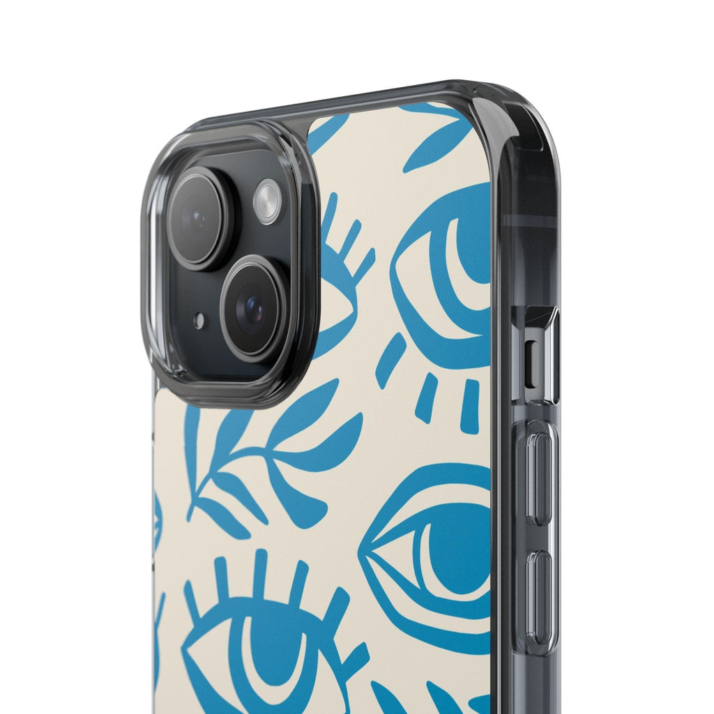 Eyes And Leaves  Pattern Clear Cases