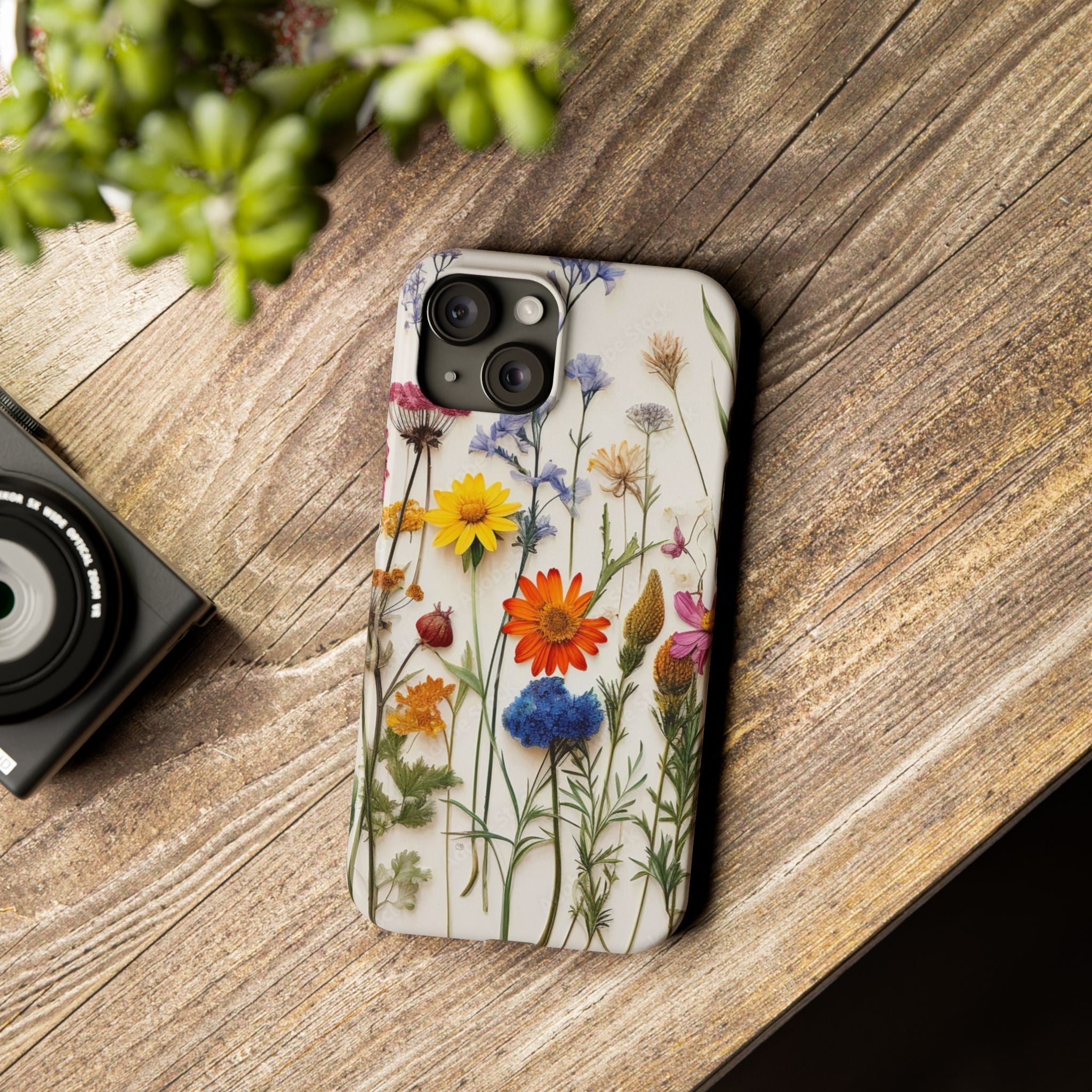 Floral Phone Cases, Pressed Flowers Design, iPhone 17 Case, Botanical Phone Accessories