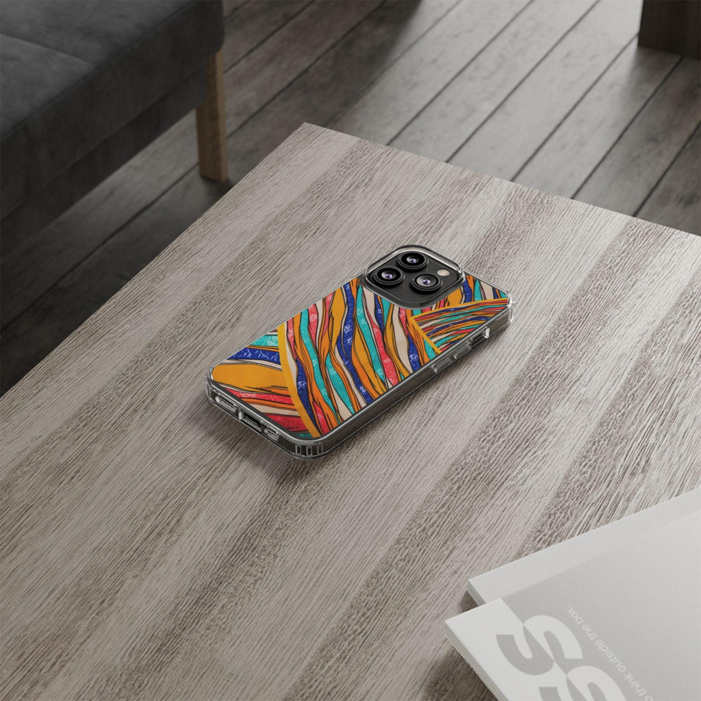 Clear Cases Stripes of  Powerful Colors