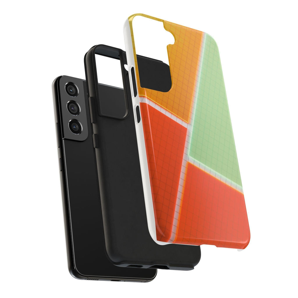 Four Colors Blocks With Shades Tough Phone Cases