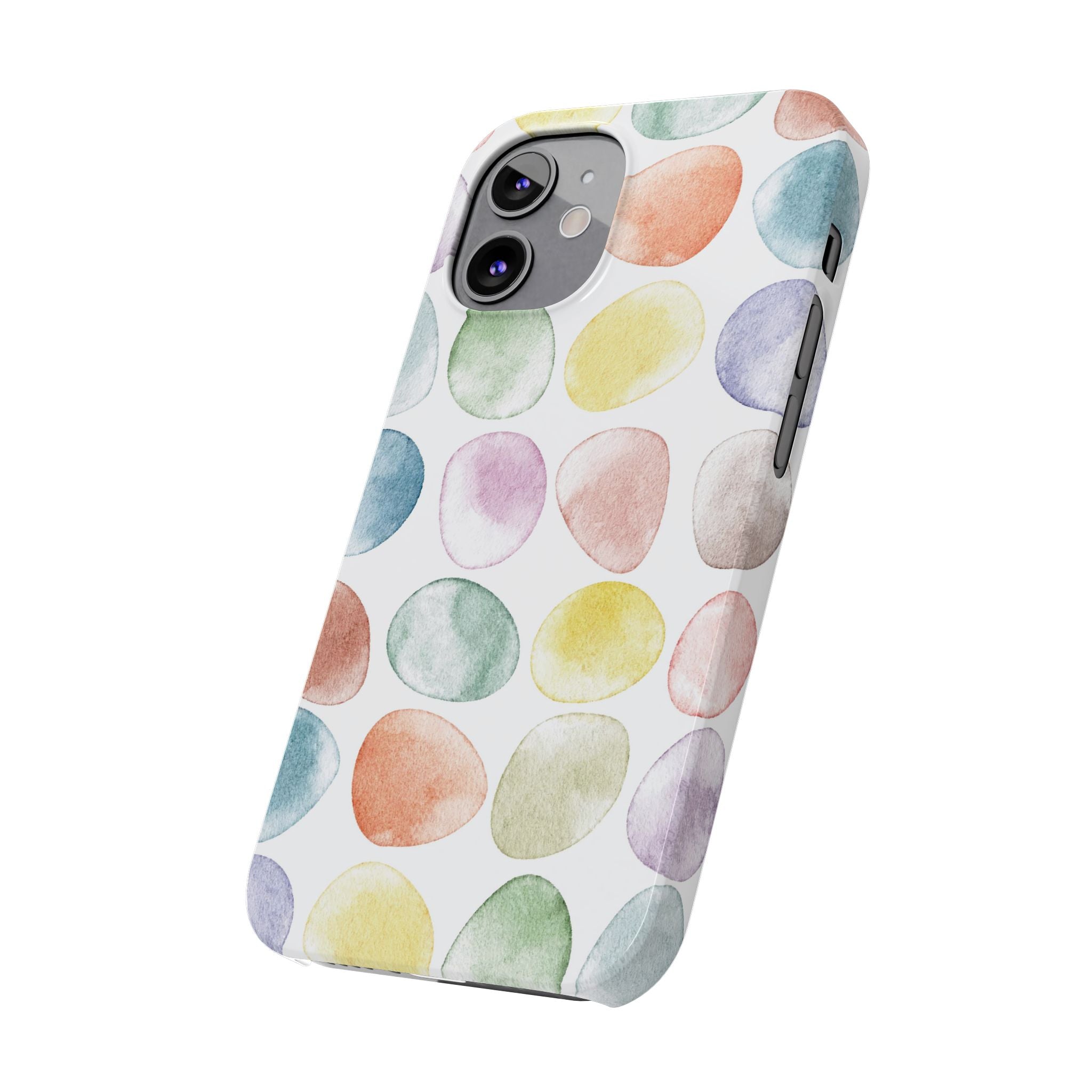 Colorful Watercolor Organic Circle iPhone 17 + many models Phone Cases