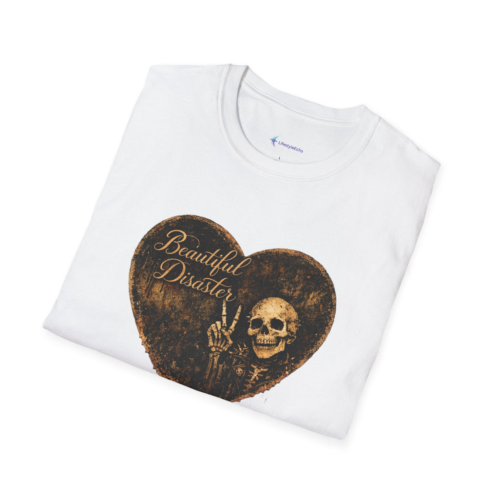 Beautiful Disaster Heart T-Shirt — Heart Graphic 'Beautiful Disaster' Tee