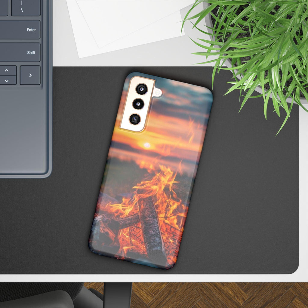 Woodland Fire Phone Case – Warmth of Nature’s Blaze on Your Device