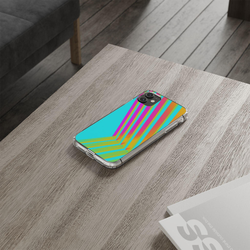Abstract Pattern With Vibrant Color Clear Cases