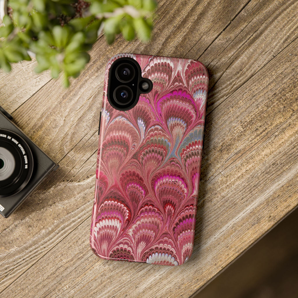 Shades of Pink Marbled Phone Case —  Dual Layer - Tough Protective Phone Cover