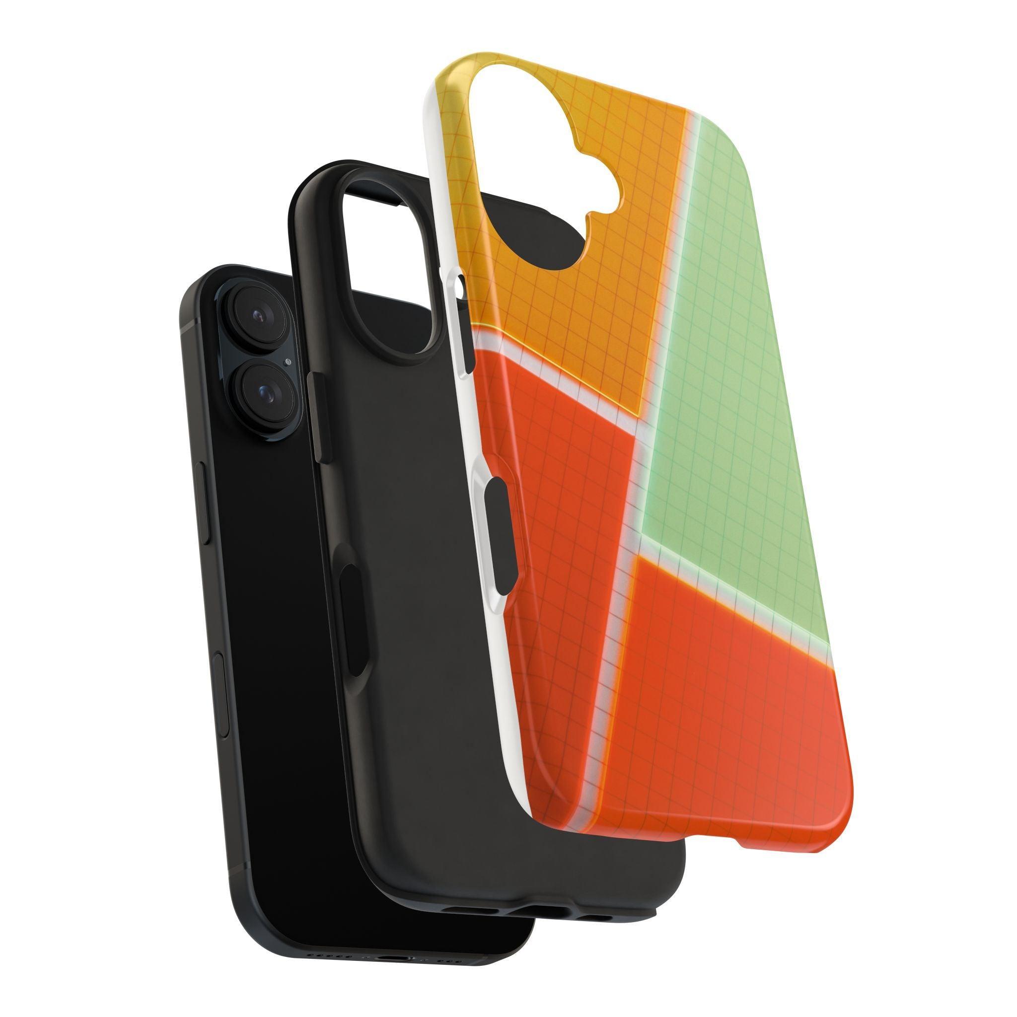 Four Colors Blocks With Shades Tough Phone Cases