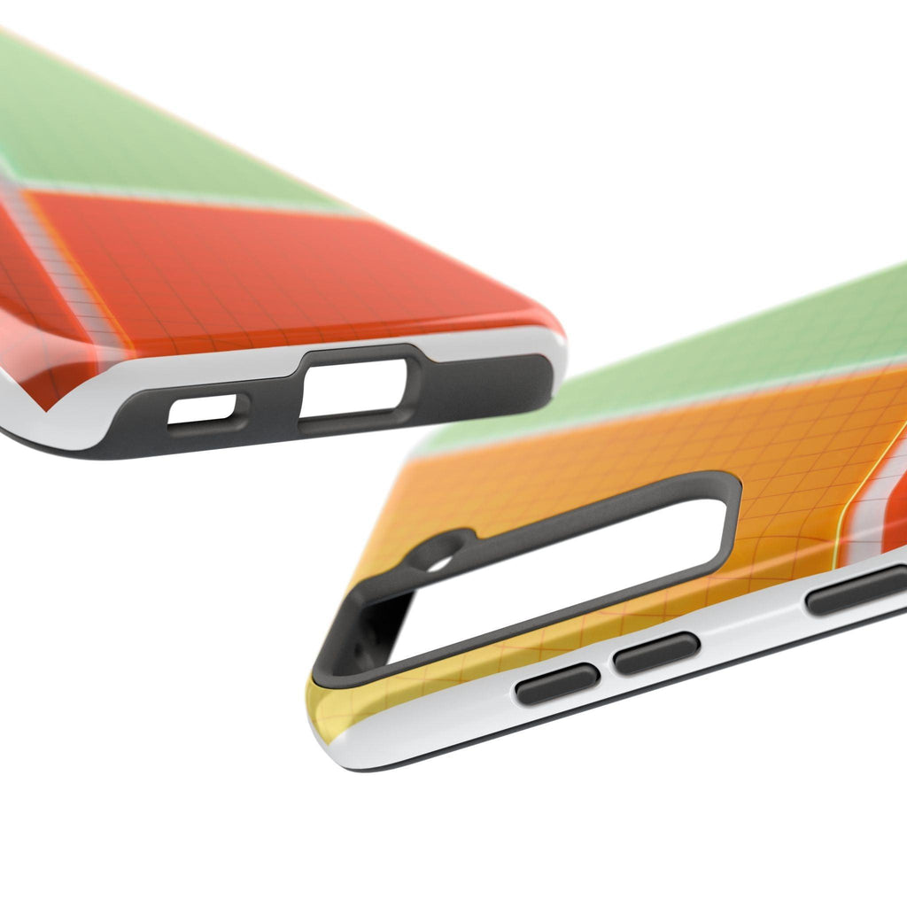 Four Colors Blocks With Shades Tough Phone Cases