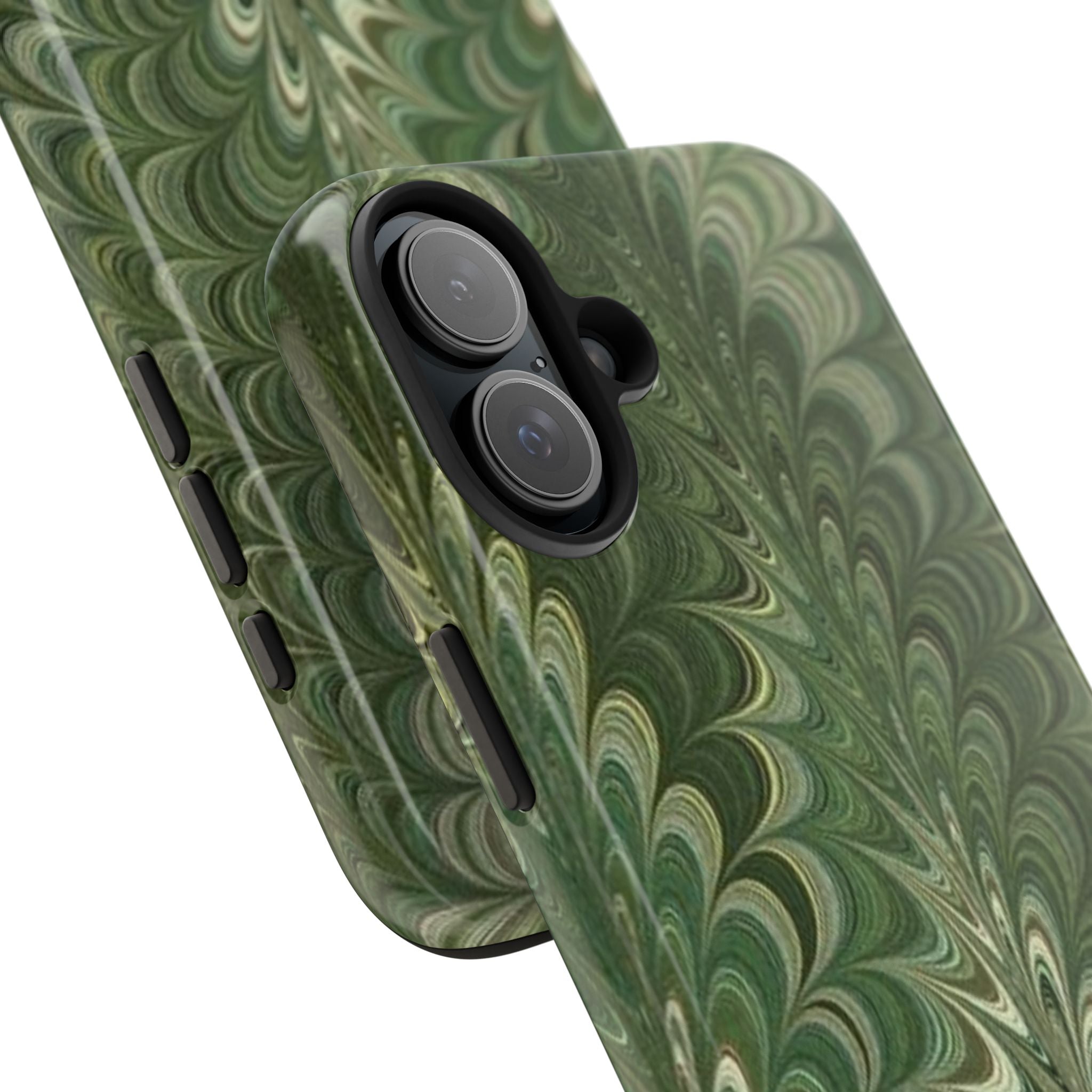 Deep Green Marble Italian Durable Phone Case