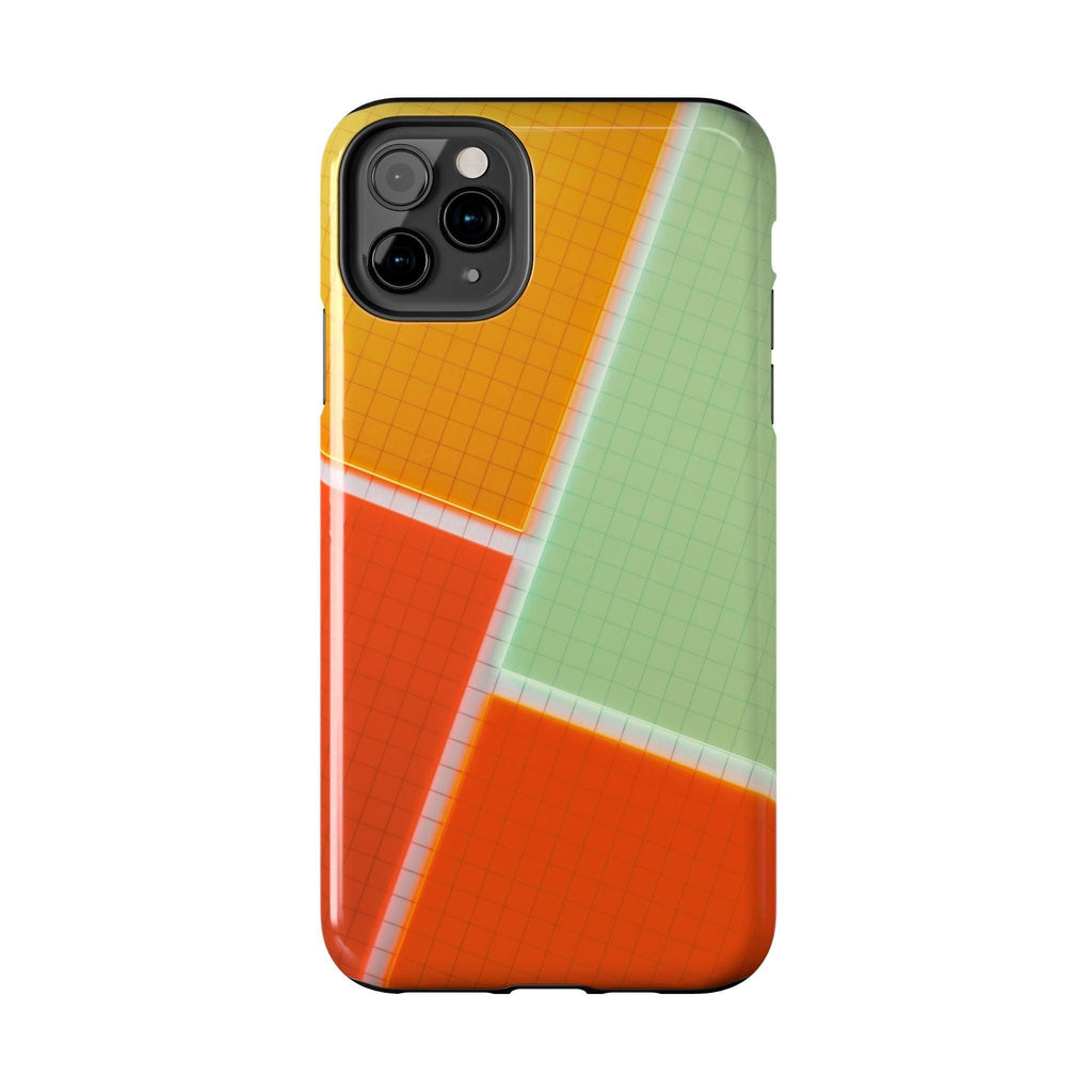 Four Colors Blocks With Shades Tough Phone Cases