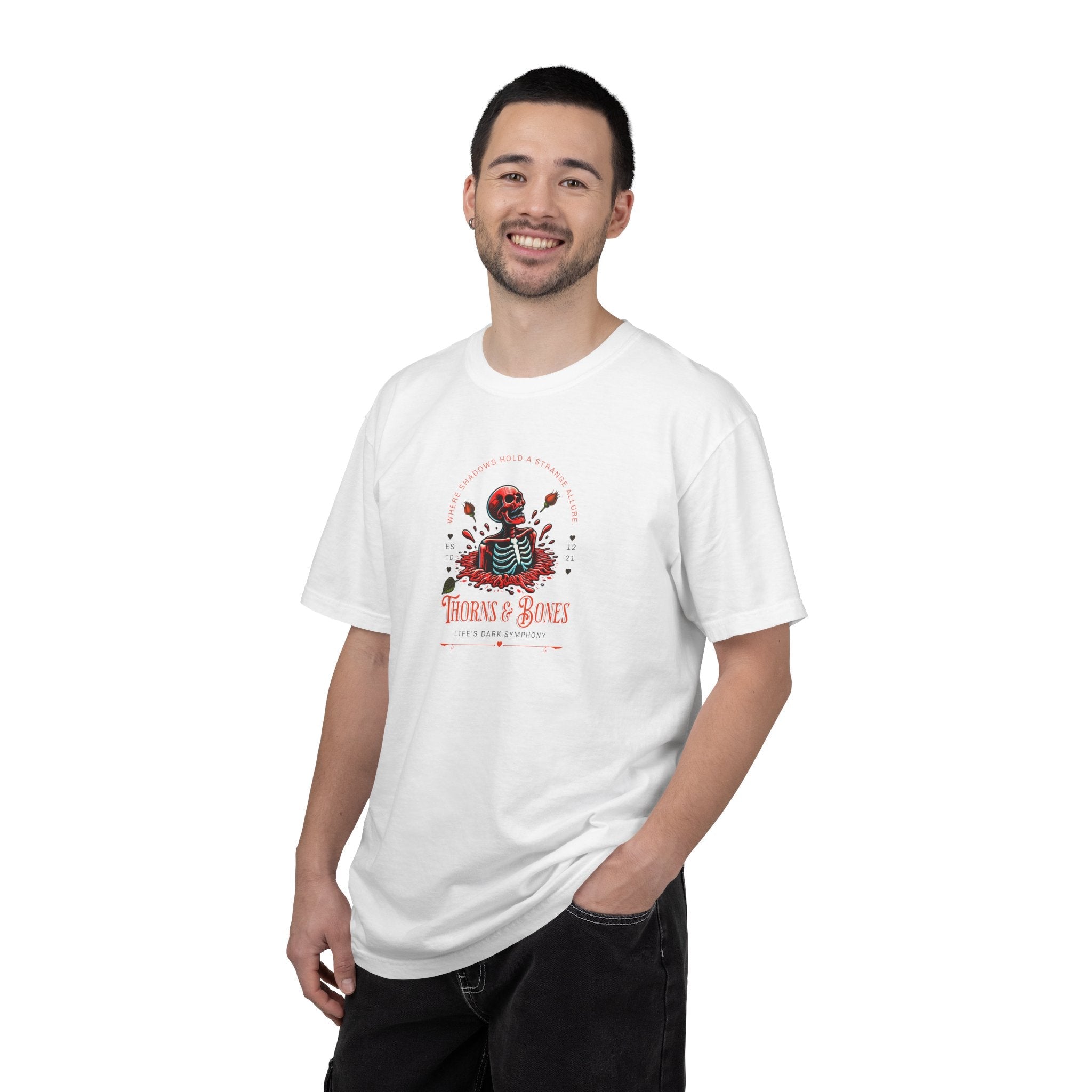 Skeleton Tee - Thorns and Bones Comfort Colors - DipaliZ
