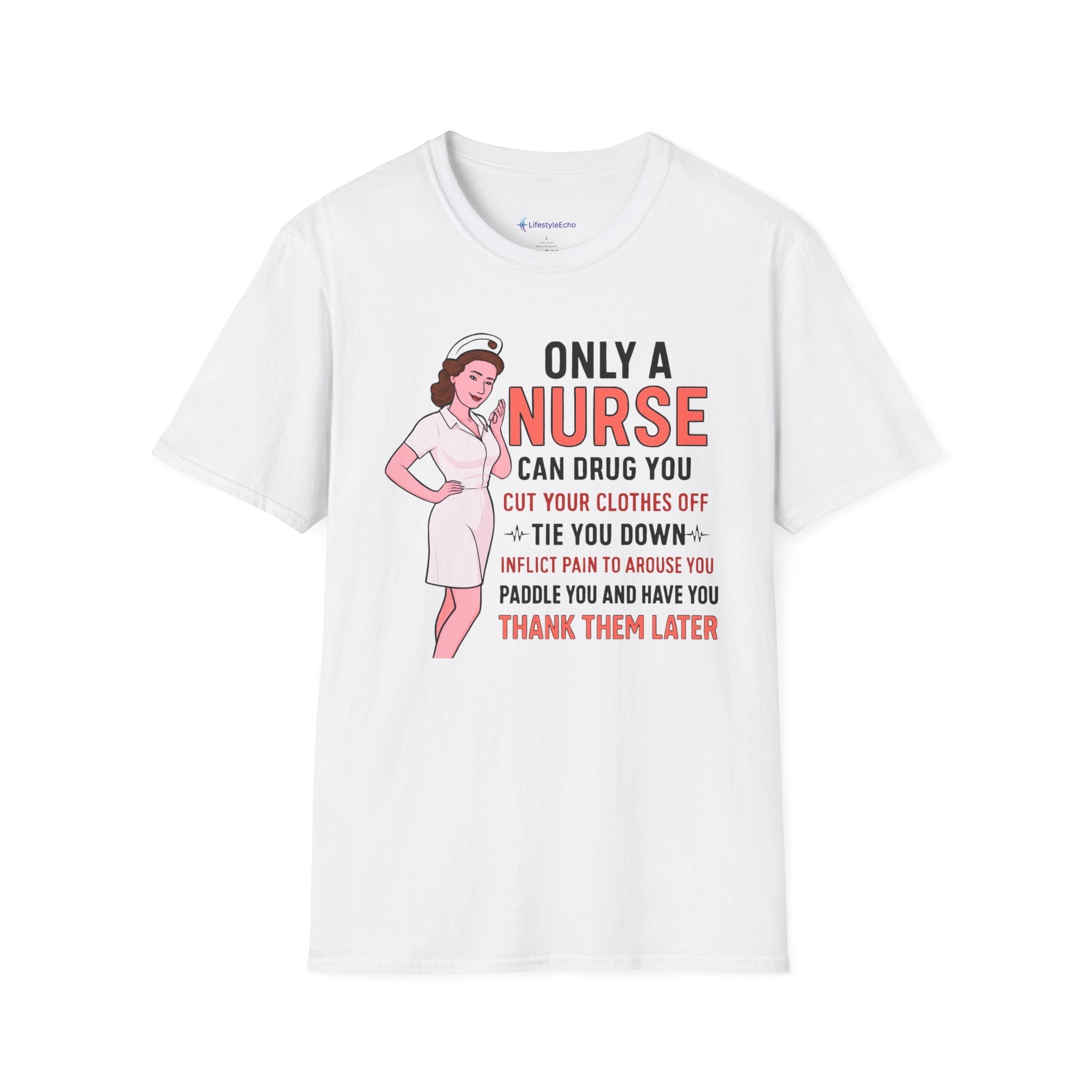Nurse Graphic T-Shirt — "Only a Nurse Can Drug You" Retro Funny Nurse Tee