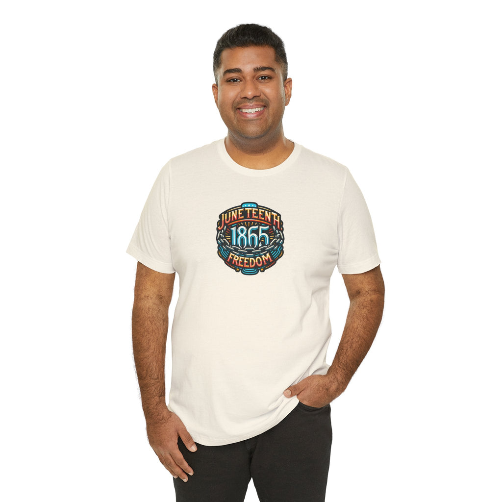 Unisex Jersey Short Sleeve Tee - Celebrate Juneteenth 1865 - DipaliZ