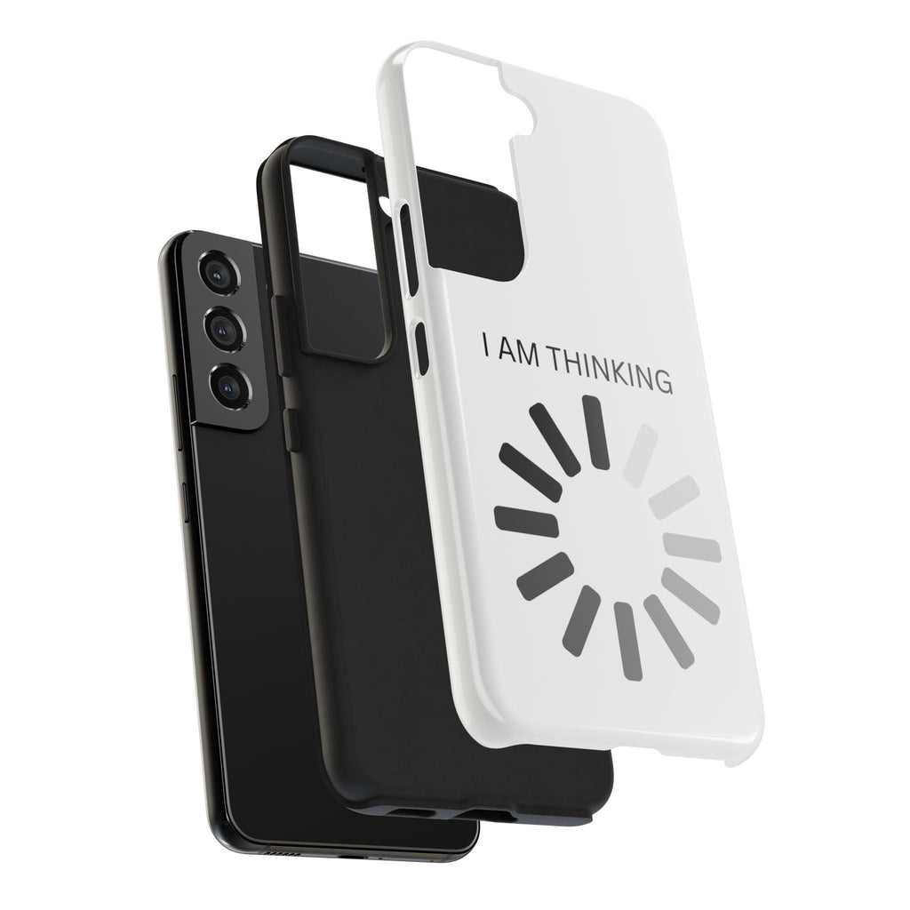 I Am Thinking To Much Text Printed Tough Phone Cases