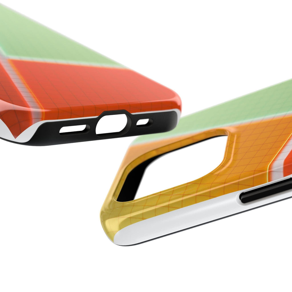 Four Colors Blocks With Shades Tough Phone Cases