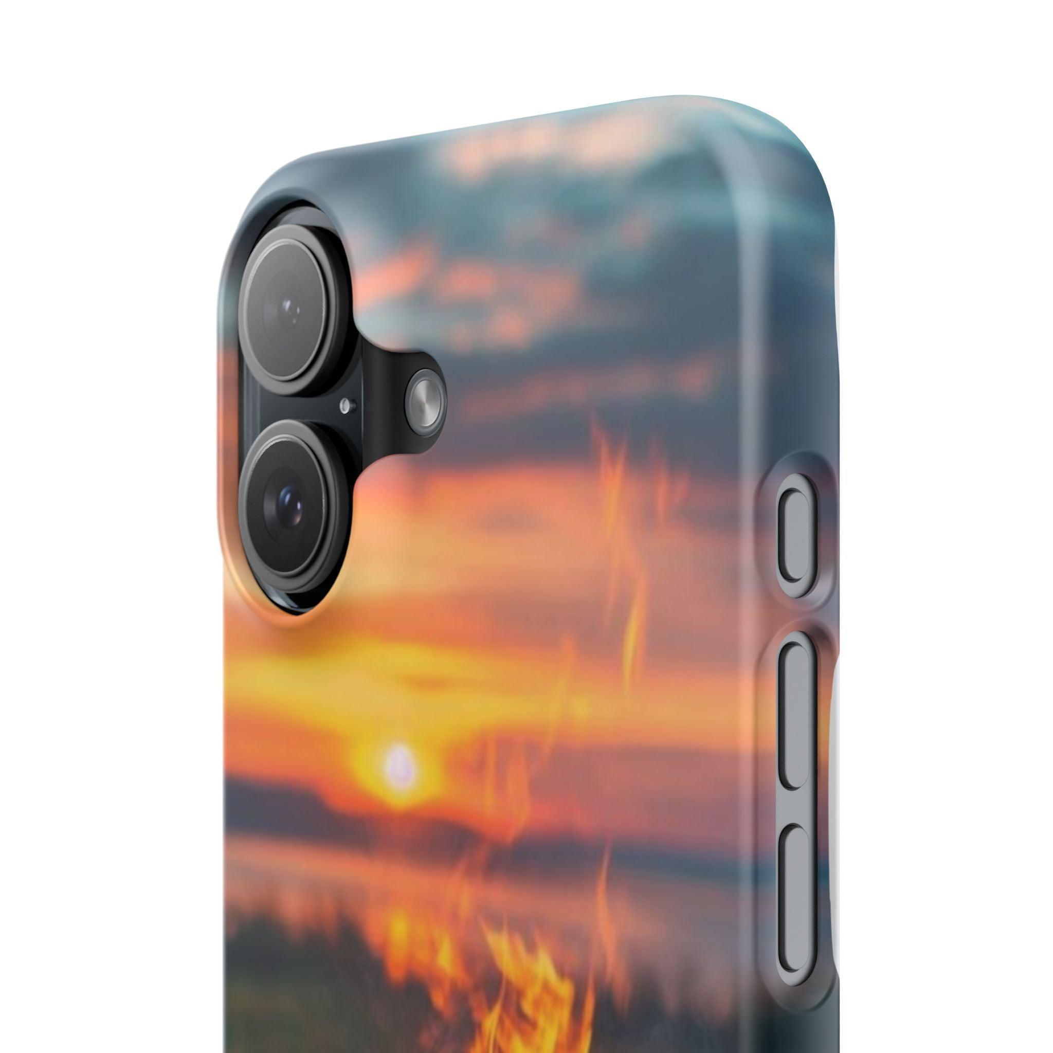 Woodland Fire Phone Case – Warmth of Nature’s Blaze on Your Device