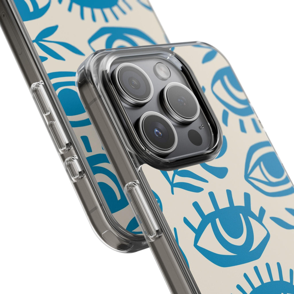Eyes And Leaves  Pattern Clear Cases