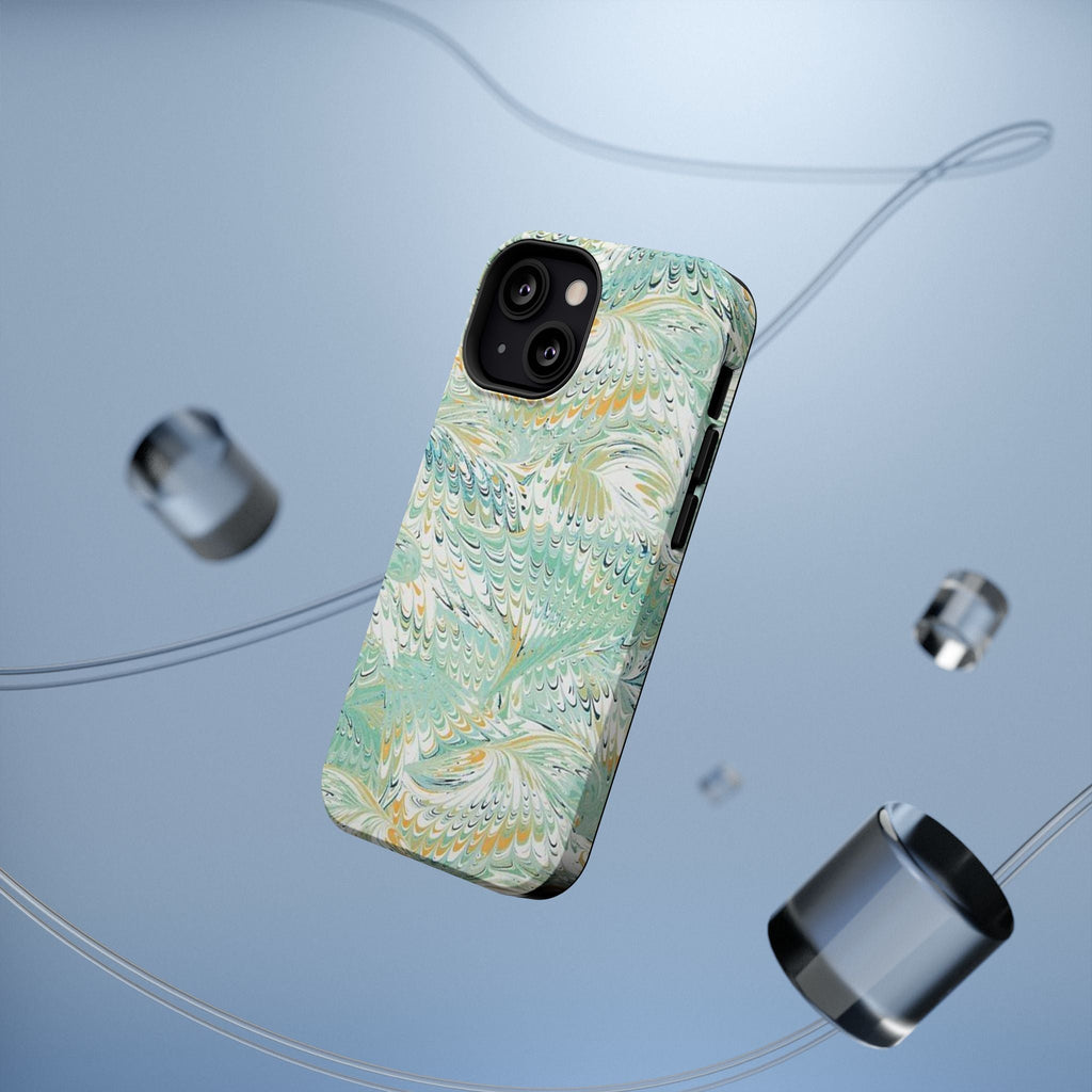 Mint Green Marbled Swirl Phone Case - Dual Layer