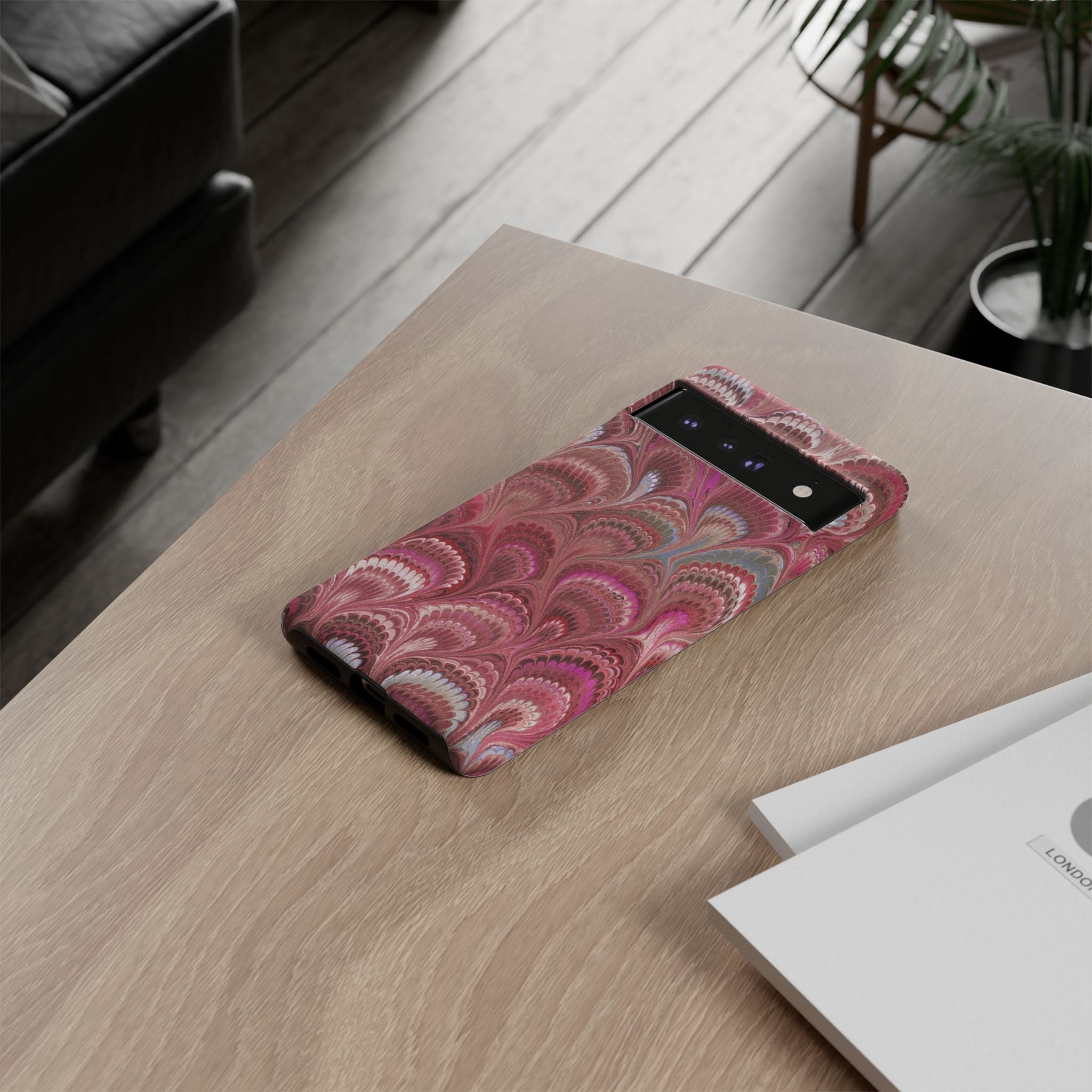 Shades of Pink Marbled Phone Case —  Dual Layer - Tough Protective Phone Cover