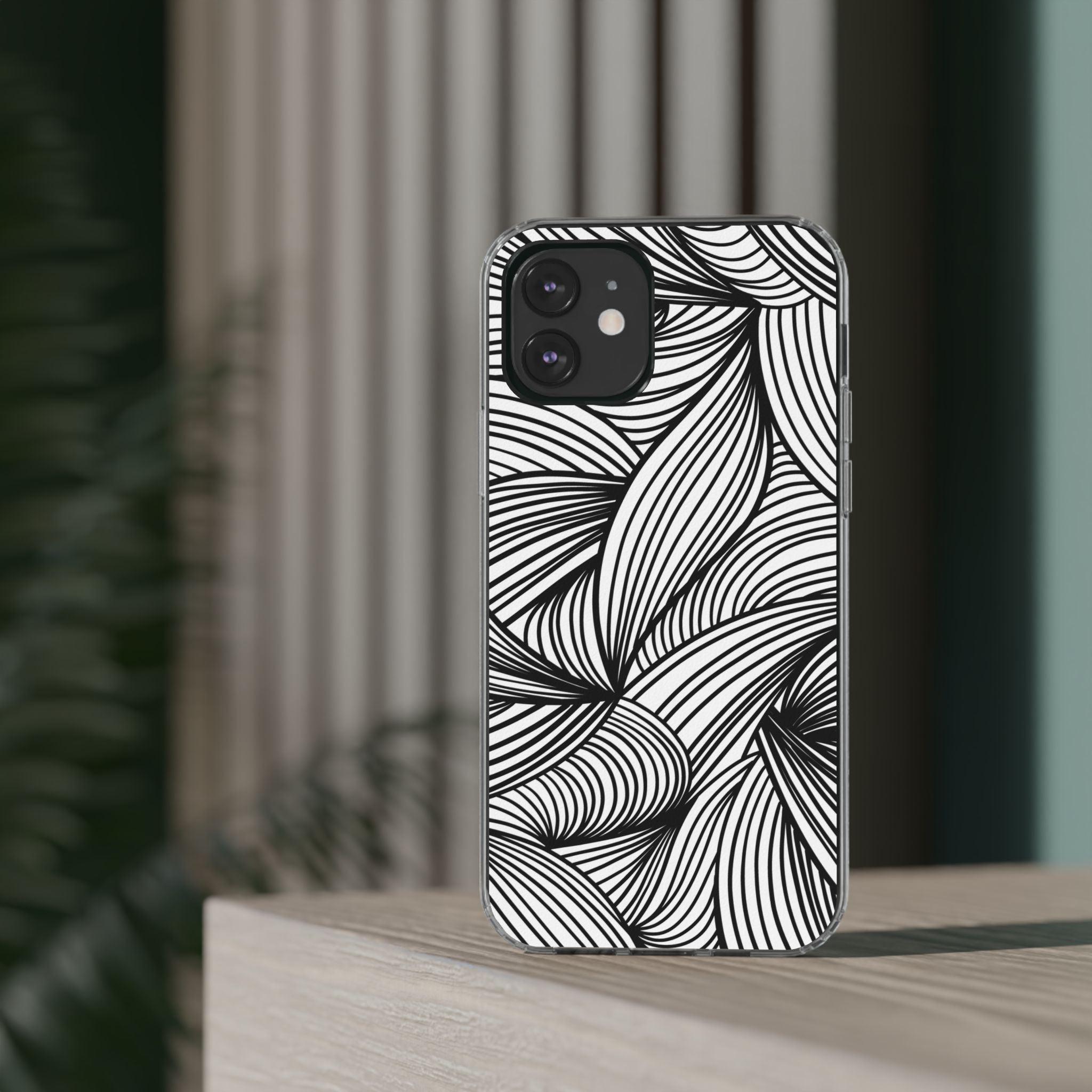 Black and White Illusion Clear Cases