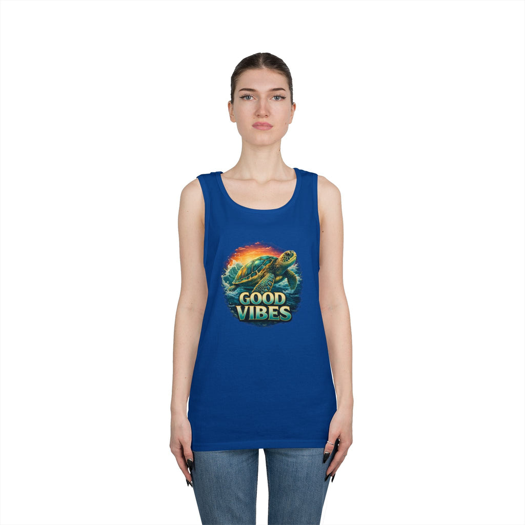 Good Vibes Turtle Tank — Surf-Inspired Beach Vacation Tank Top