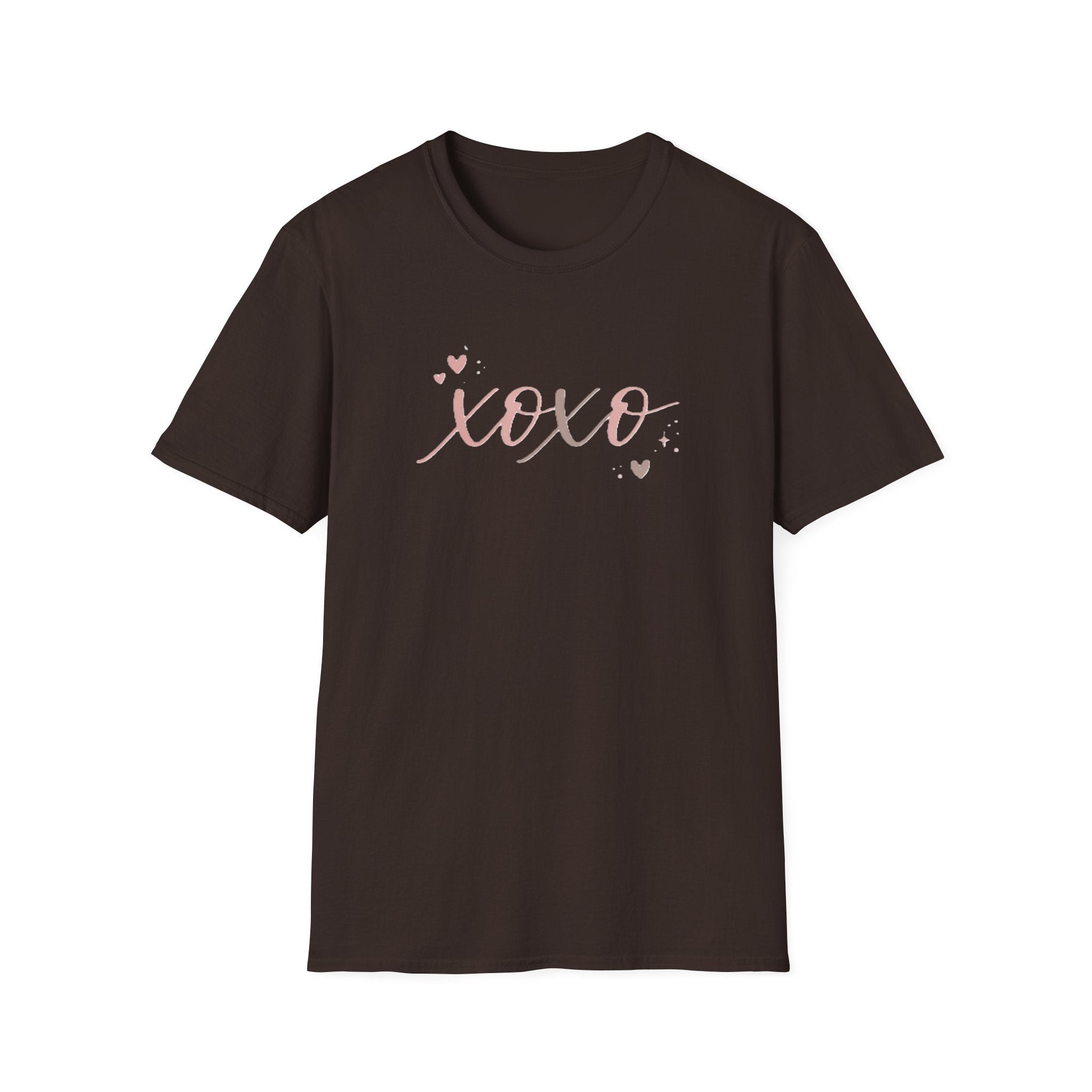 XOXO Rose Gold Script T-Shirt — Valentine’s Day Cute Heart Tee