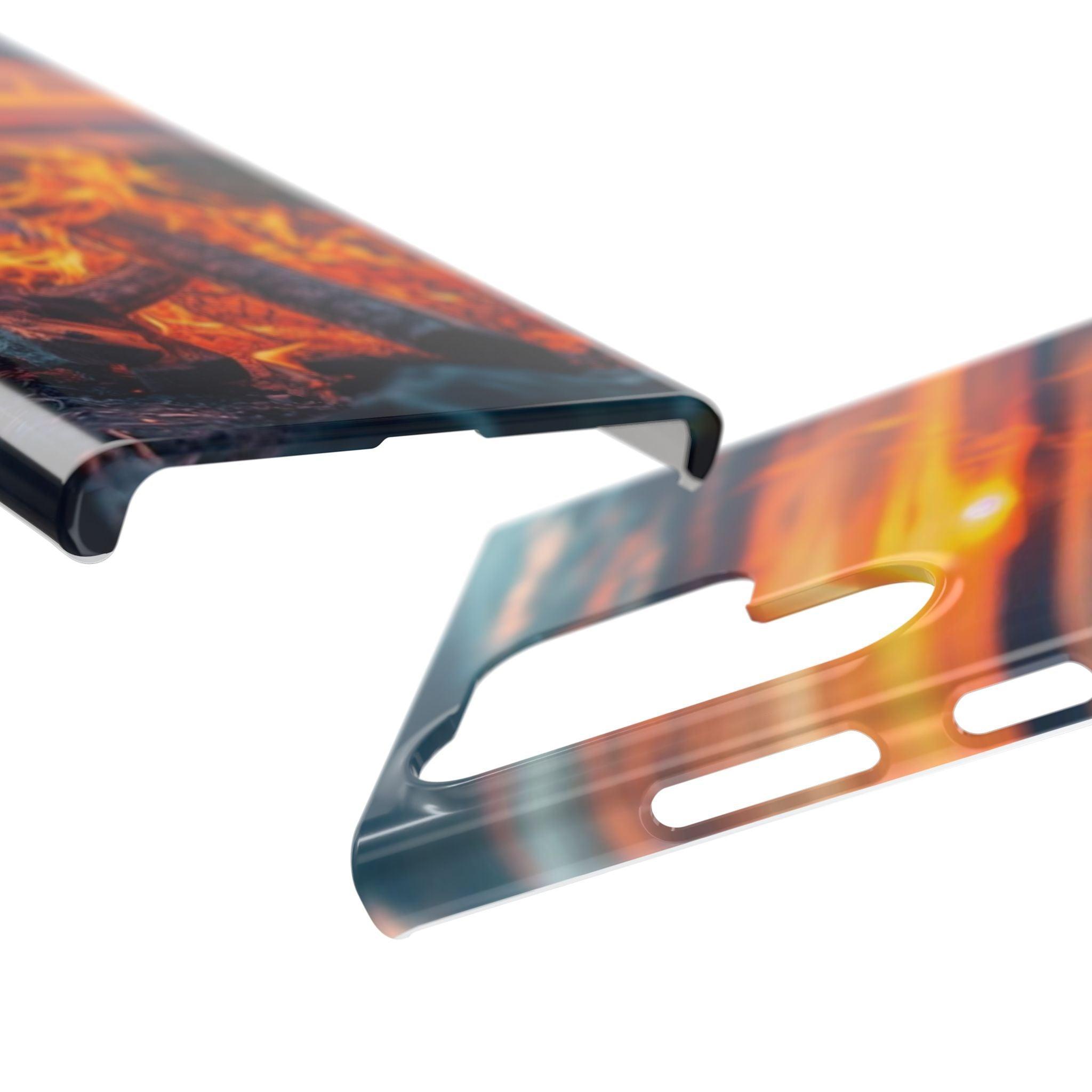 Woodland Fire Phone Case – Warmth of Nature’s Blaze on Your Device