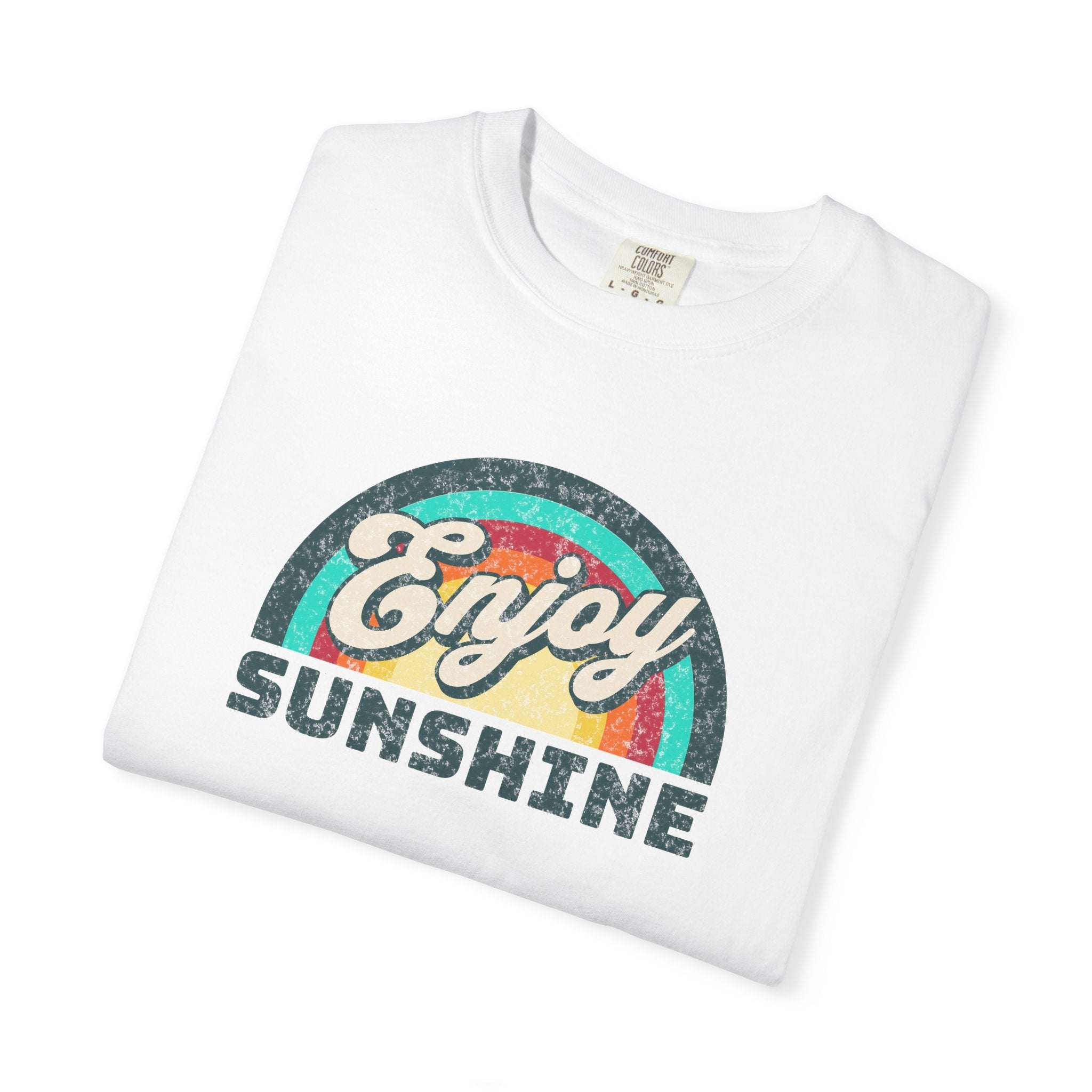 Unisex Garment-Dyed T-Shirt - Enjoy Sunshine Ring-Spun Cotton - DipaliZ