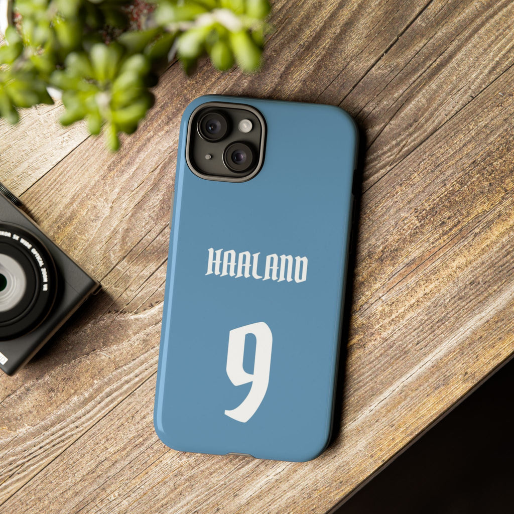 Erling Haaland PowerStrike – Rugged Dual-Layer Protection & Slim Profile | Compatible with iPhone 8 to 16 Pro Max & Samsung Galaxy S10 to S25 Ultra
