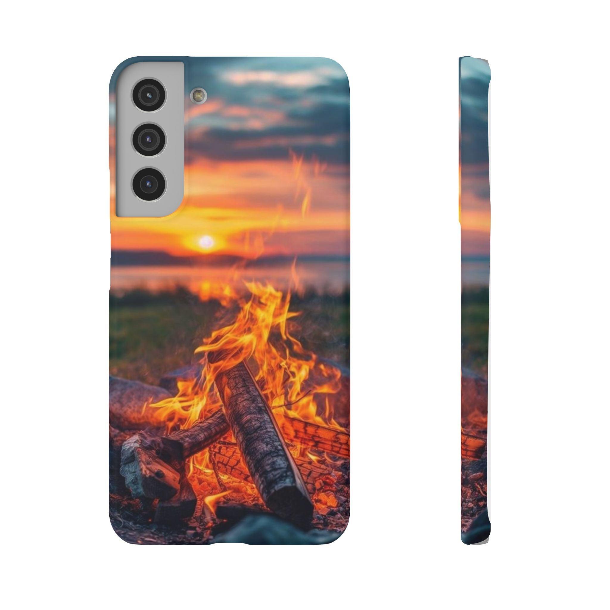 Woodland Fire Phone Case – Warmth of Nature’s Blaze on Your Device
