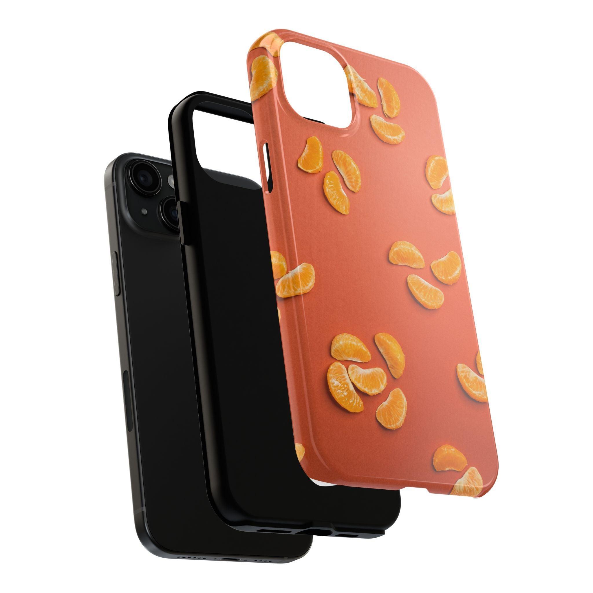 Peal Oranges printed Tough Phone Cases
