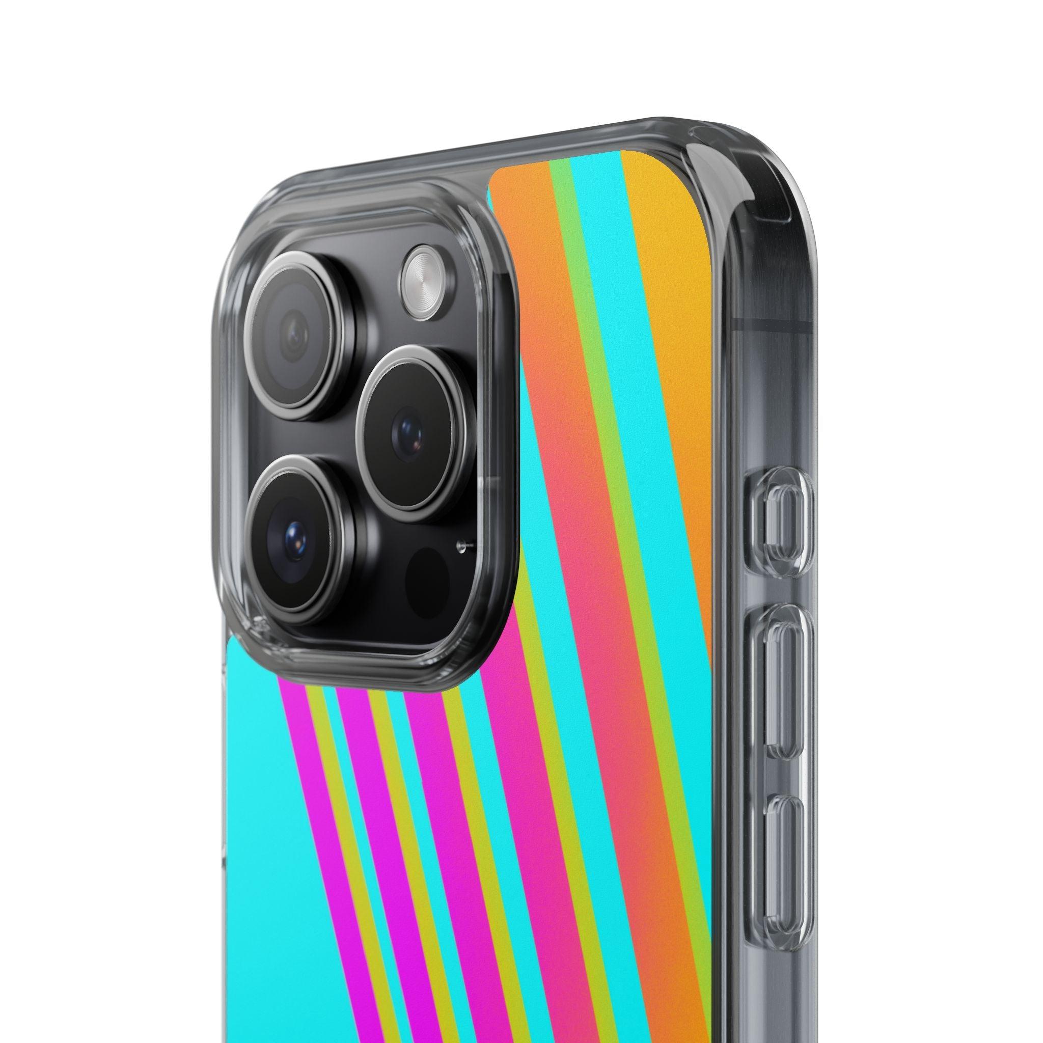 Abstract Pattern With Vibrant Color Clear Cases