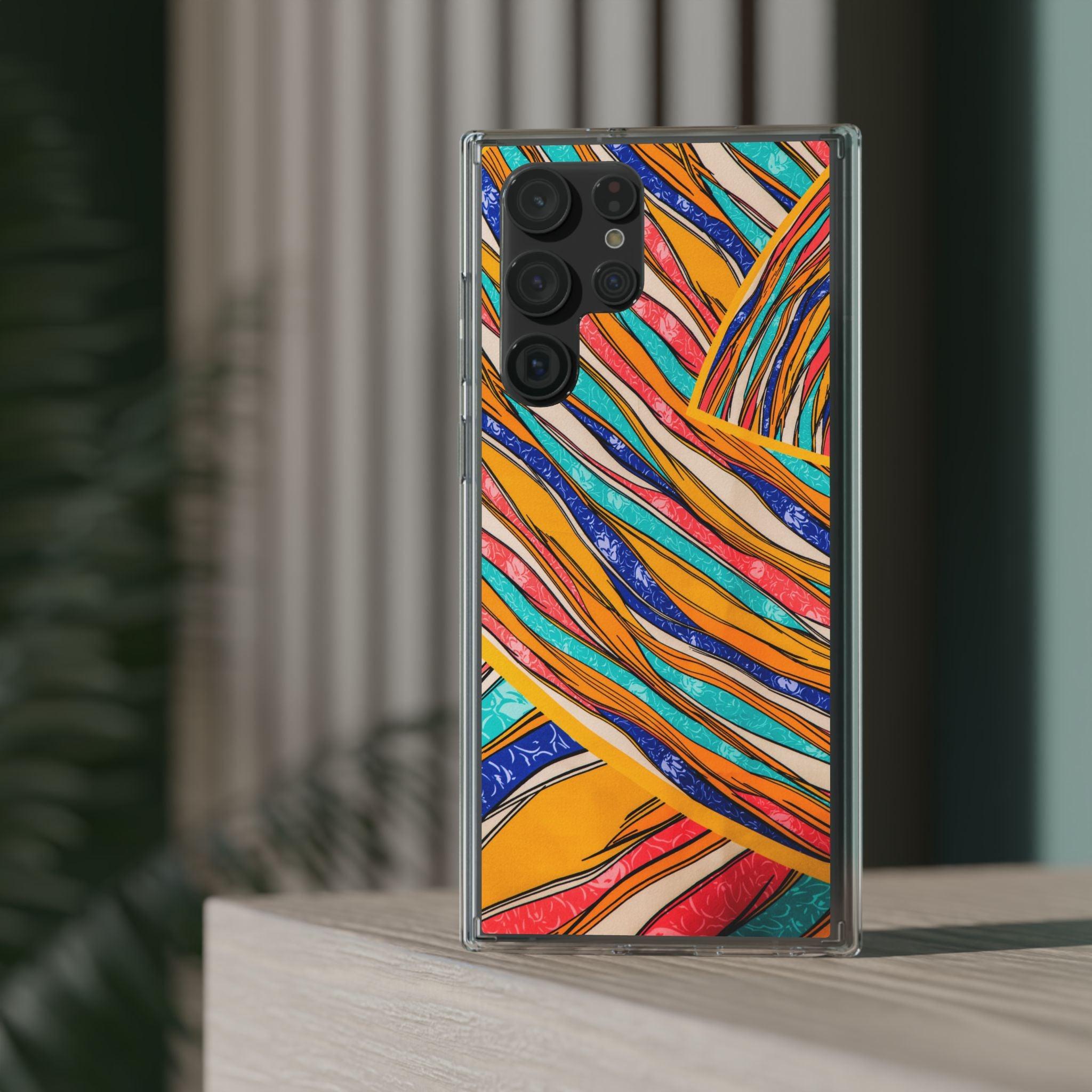 Clear Cases Stripes of  Powerful Colors