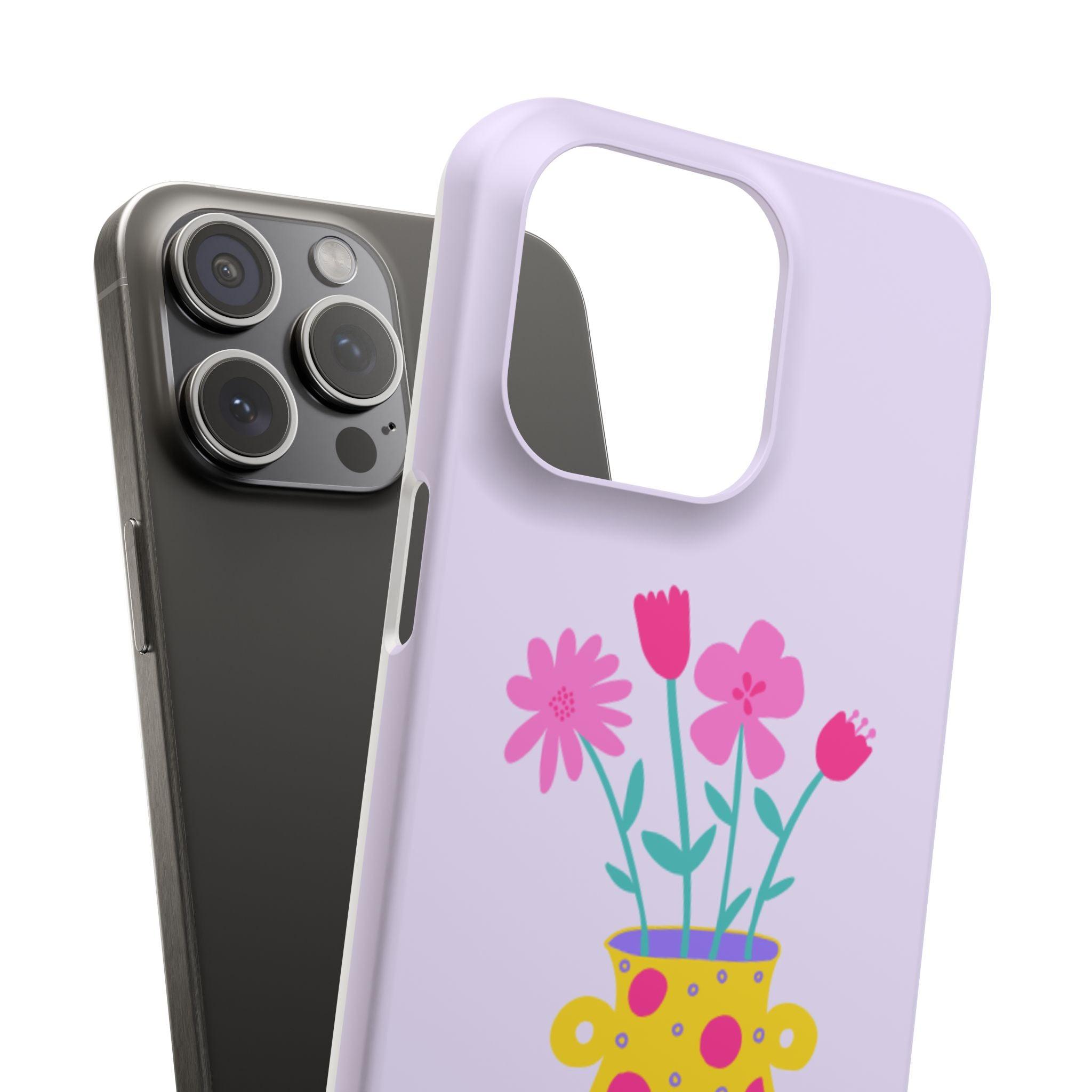 Floral Pot Phone Case – Bloom with Style Everywhere You Go