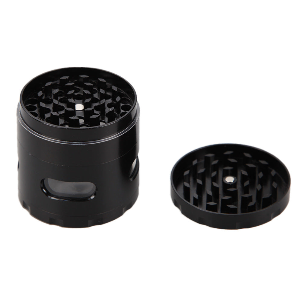 Side Opening Window Sharp Tooth Grinding Smoke Grinder